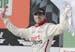 Denny Hamlin celebrates after winning the NASCAR Xfinity auto race at Darlington Raceway, Saturday, Sept. 2, 2017, in Darlington, S.C. (AP Photo/Terry