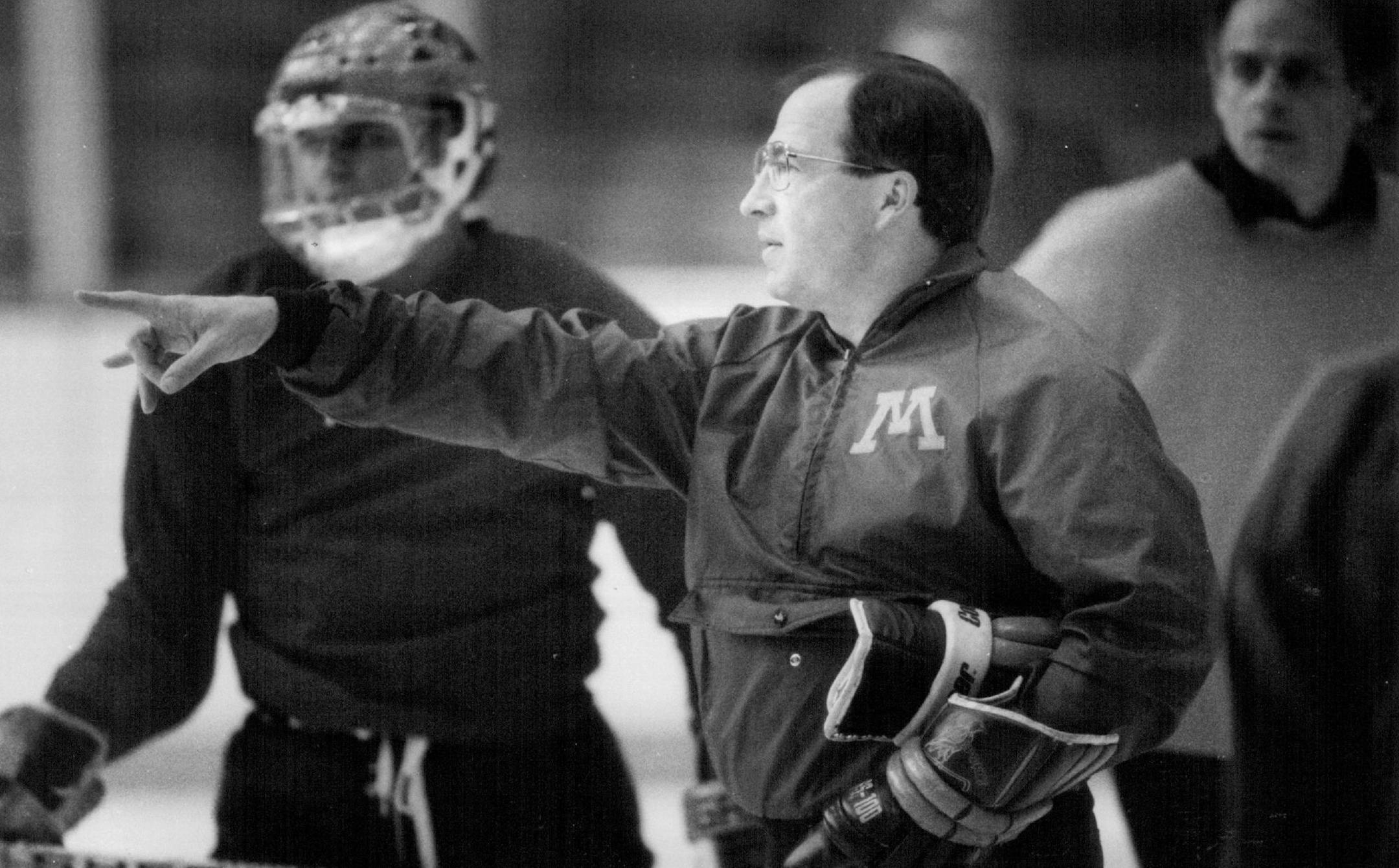April 1, 1988 Coach Doug Woog hasn't decided which way to point the Gophers tonight. March 19, 1988 Brian Peterson, Minneapolis Star Tribune