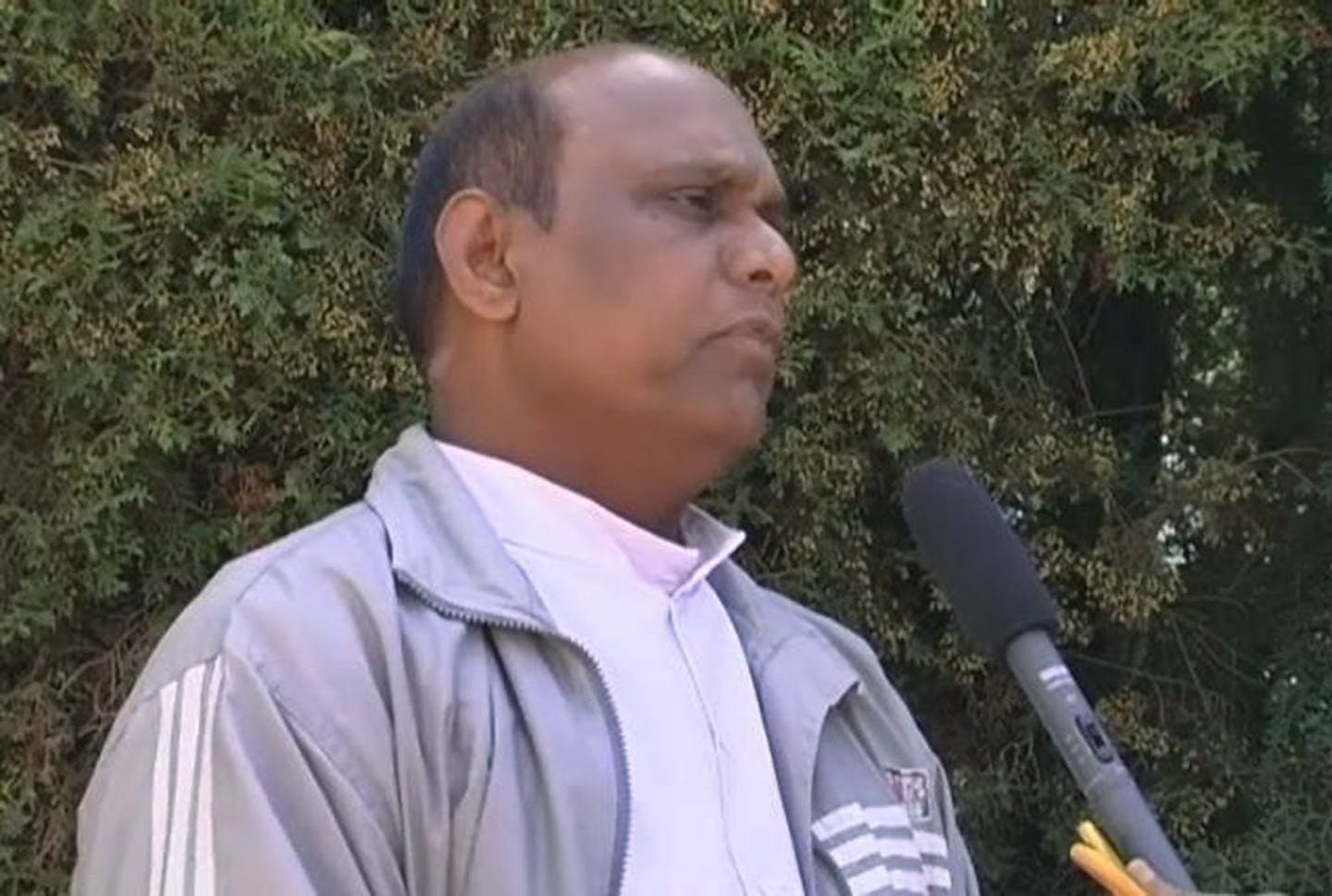 This image taken from television shows the Rev. Joseph Palanivel Jeyapaul speaking to a journalist in Ootacamund in southern India, Tuesday, April 6, 2010.