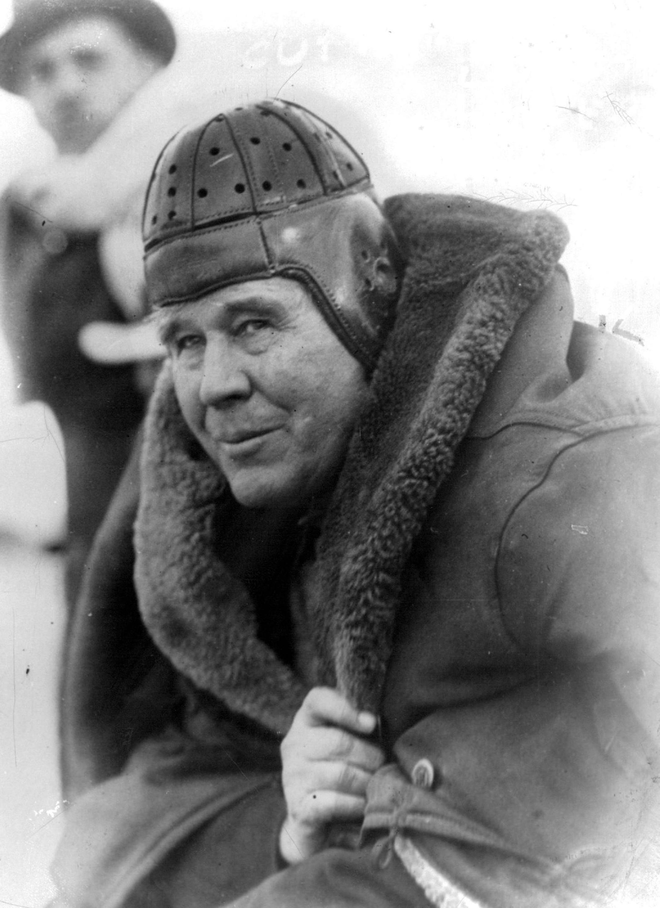 November 15, 1932 All - American gridder plays again at 65. W. W. (Pudge) Heffelfinger, an all-time All - American guard who won his varsity football honors at yale, returned to the gridiron in Minneapolis in an Alumni game and at 65 was one of the chief figures in the victory scored by his old high school. He played armistice day and announced after the game that he never would play again. September 24, 1950 Associated Press Photo; Minneapolis Journal Library ORG XMIT: MIN2017012409161351