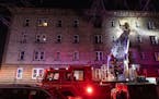 The Minneapolis Fire Department fought a two-alarm blaze at a four-story apartment building in the 300 block of East 19th Street in Minneapolis.