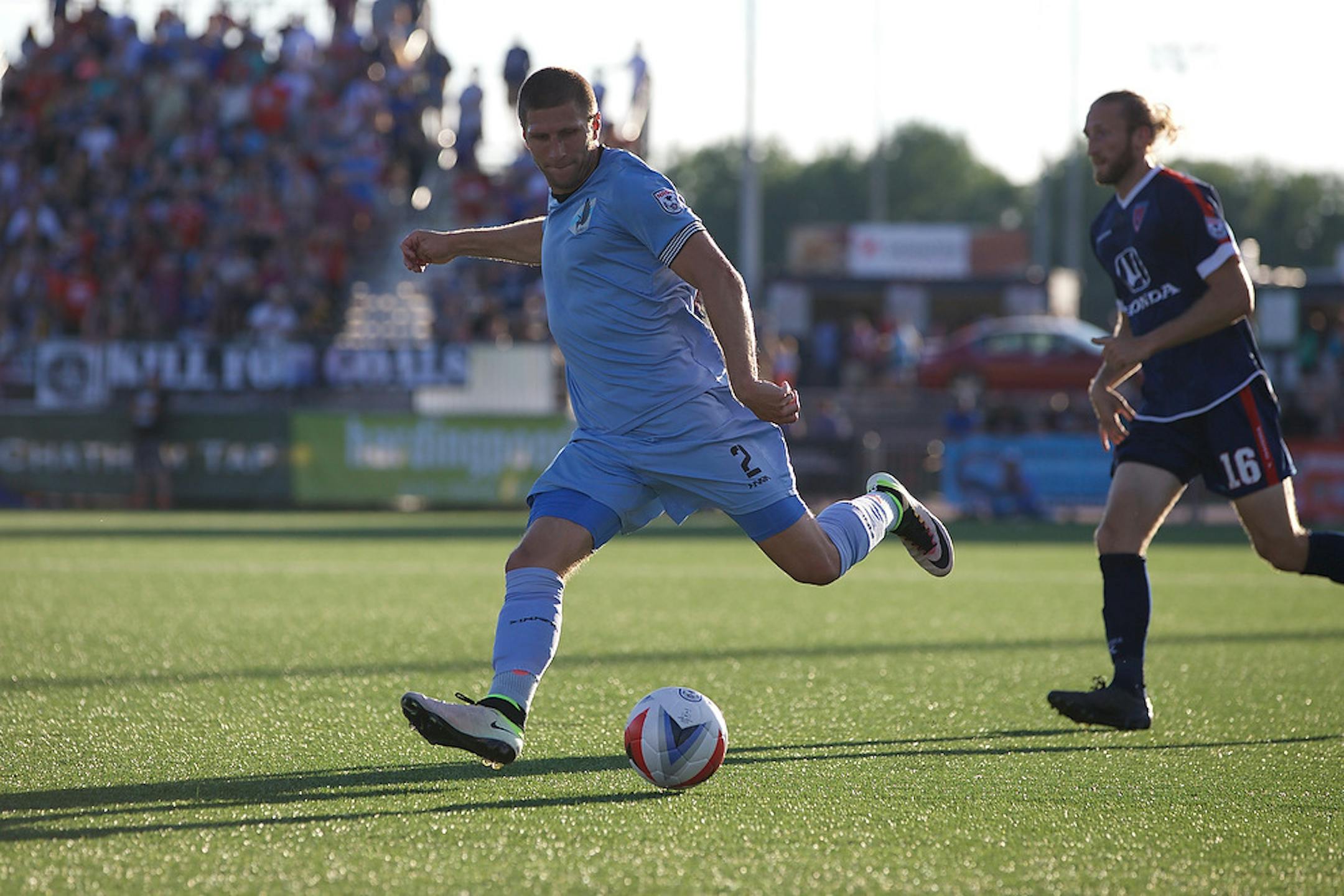 Minnesota United FC at Indy Eleven at IUPUI's Michael A. Carroll Stadium.