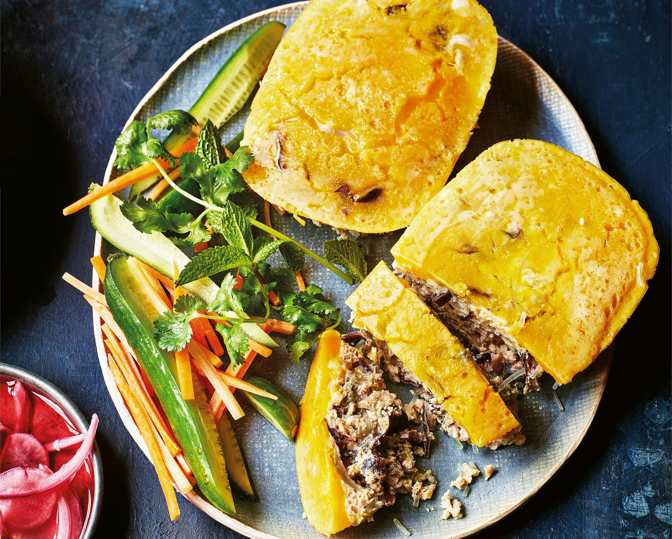 Vietnamese Egg Meatloaf from "Jeremy Pang's School of Wok," by Jeremy Pang (Hamlyn, 2022).Credit: KRIS KIRKHAM