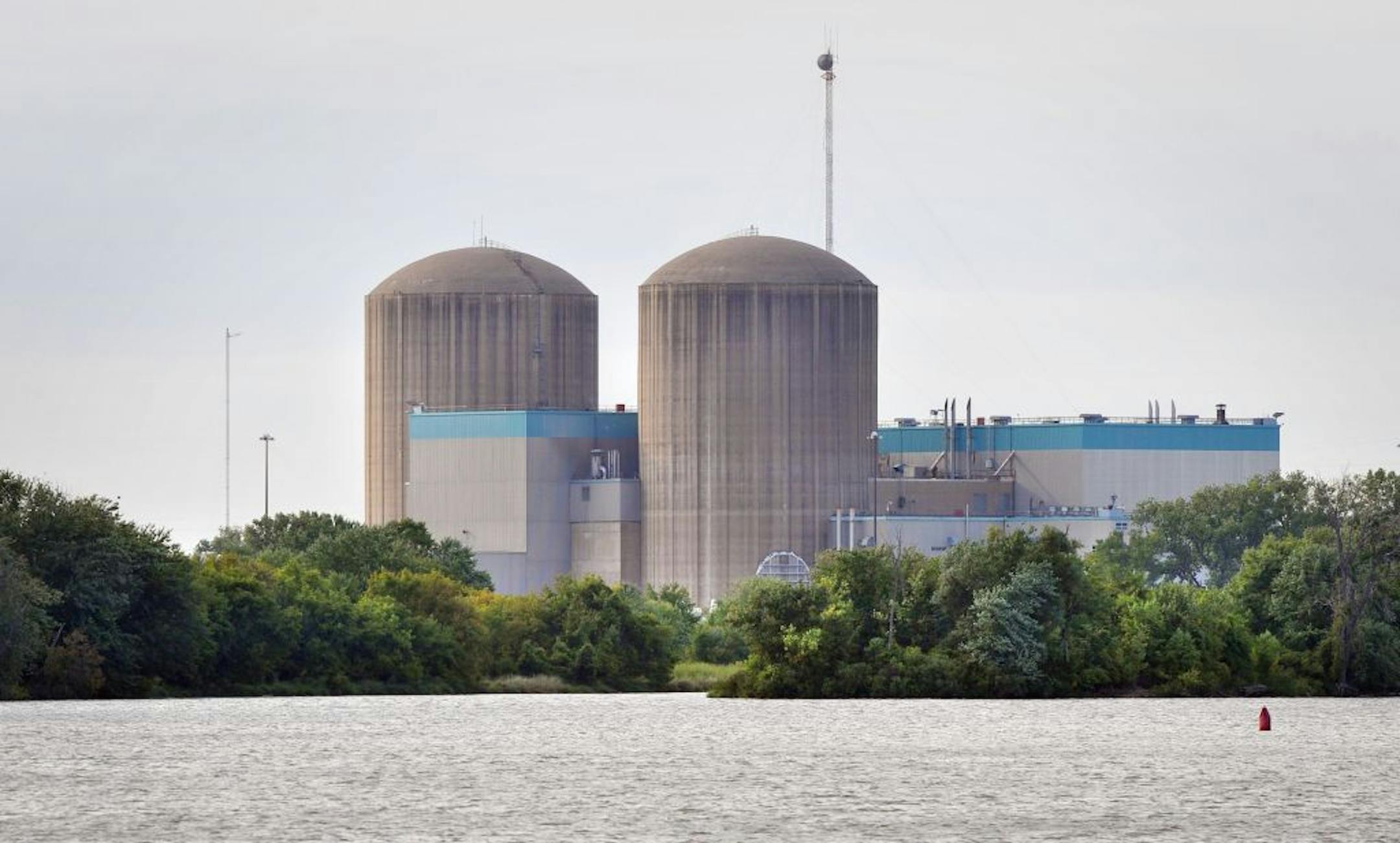 Xcel Energy's Prairie Island nuclear power plant in on the banks of the Mississippi River.