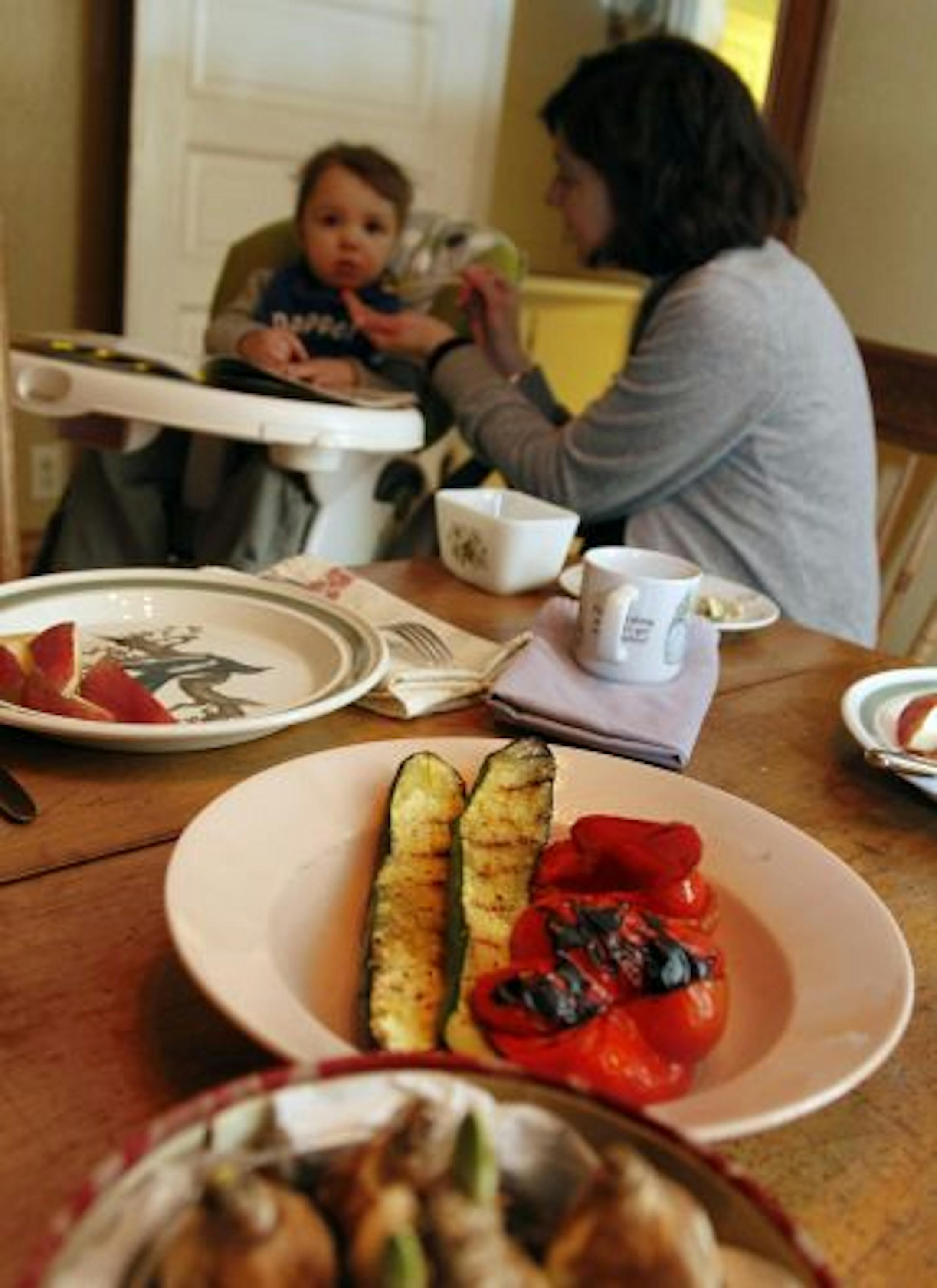 Dimitria Kotsonas wanted her husband to pitch in on the cooking front after Georgia was born. Pork chops have become a wintertime favorite.