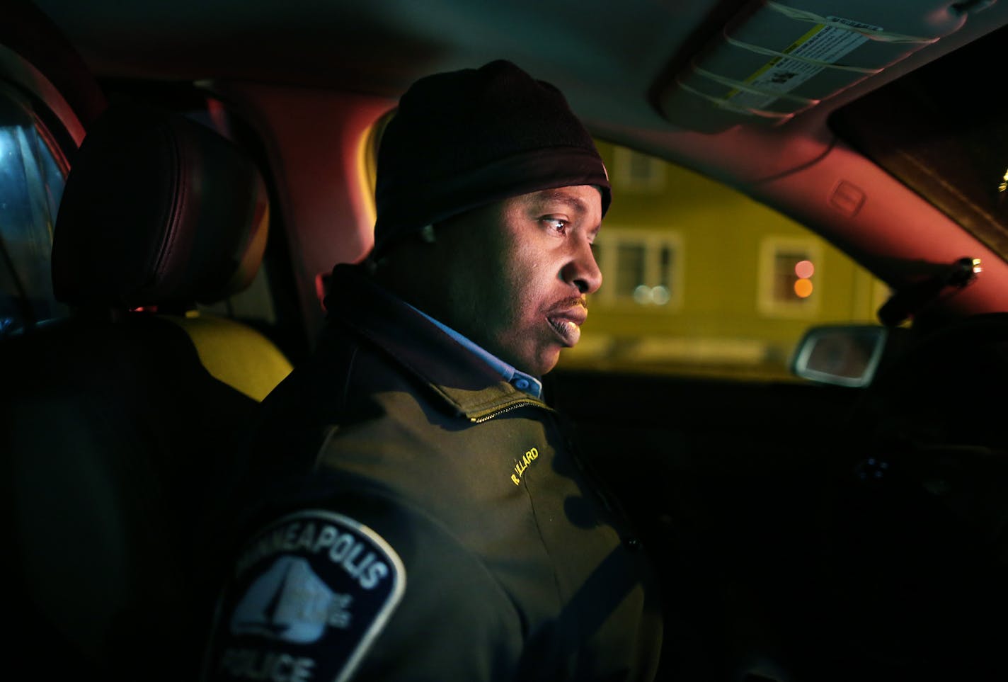 Minneapolis Police Sgt. Richard Lillard worked the north Minneapolis fourth precinct Tuesday night, March 2, 2016.