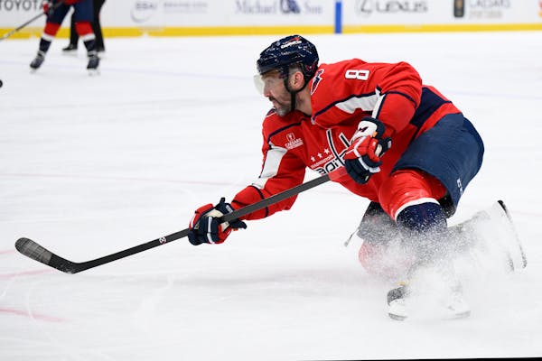 Capitals star Alex Ovechkin only has eight goals in 41 games this season; his fewest goals in an NHL season is 24 in 2020-21, when he only played 45 g