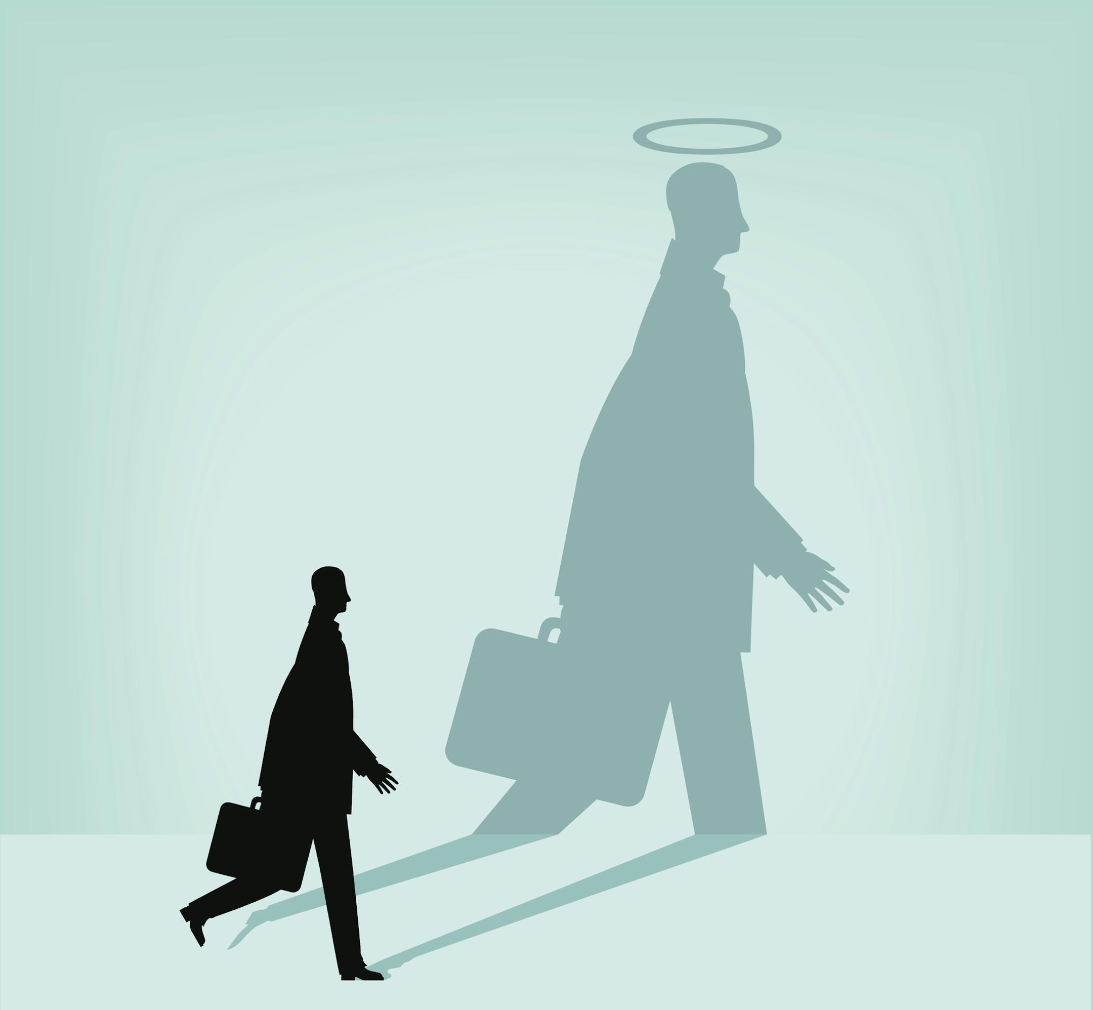 Businessman with good work ethic.