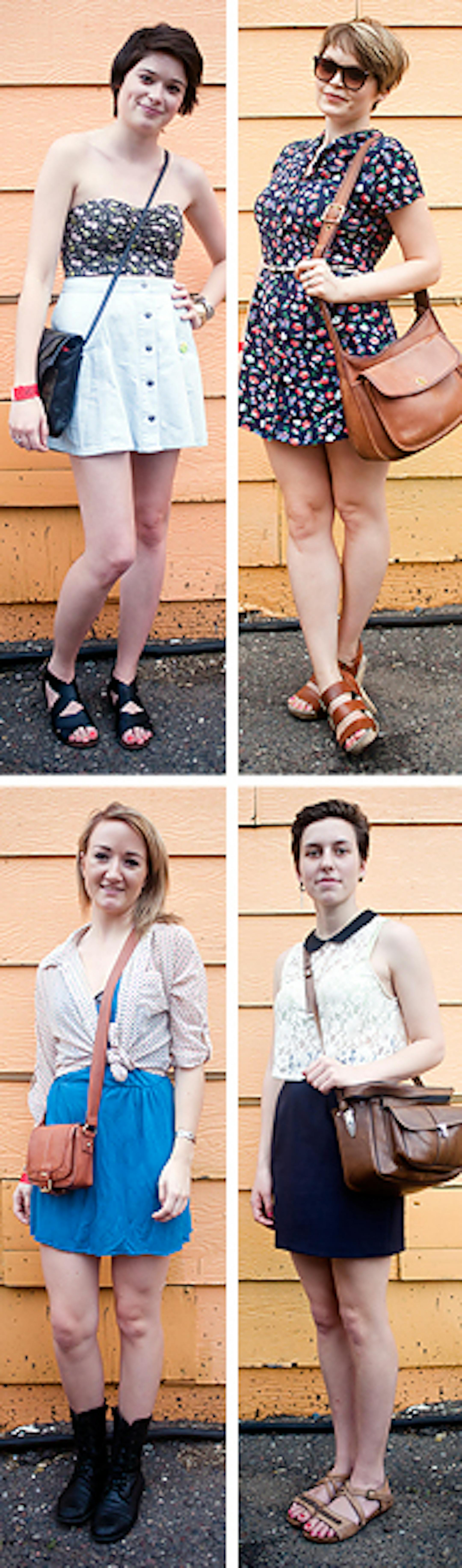 Clockwise from top - Lauren Bell, Kimi Huskinson, Abbie Baldwin, Marissa Gaulke