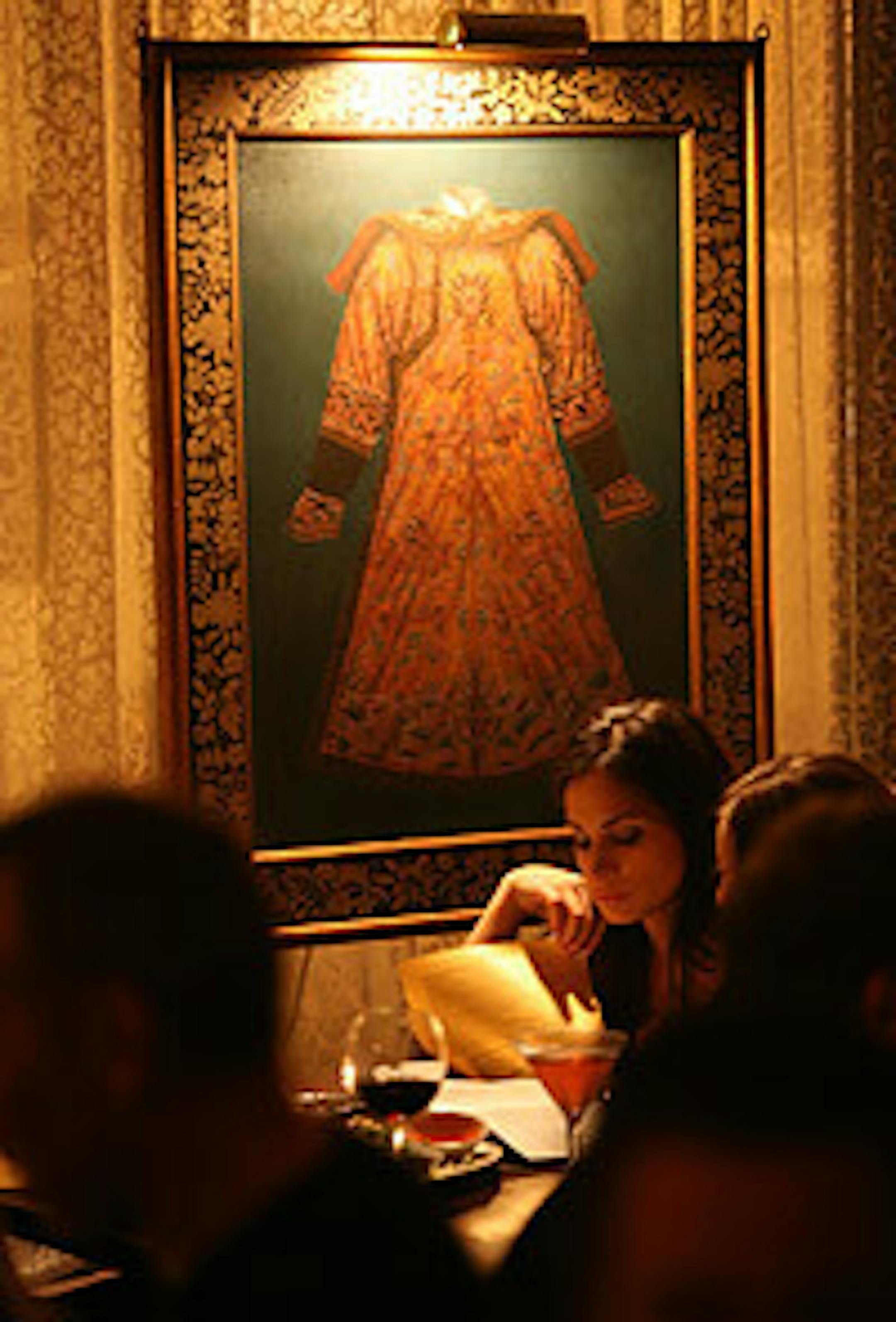 Jessica Stone, of Minneapolis, dines with friends on a busy Saturday night at Azia on 26th and Nicollet