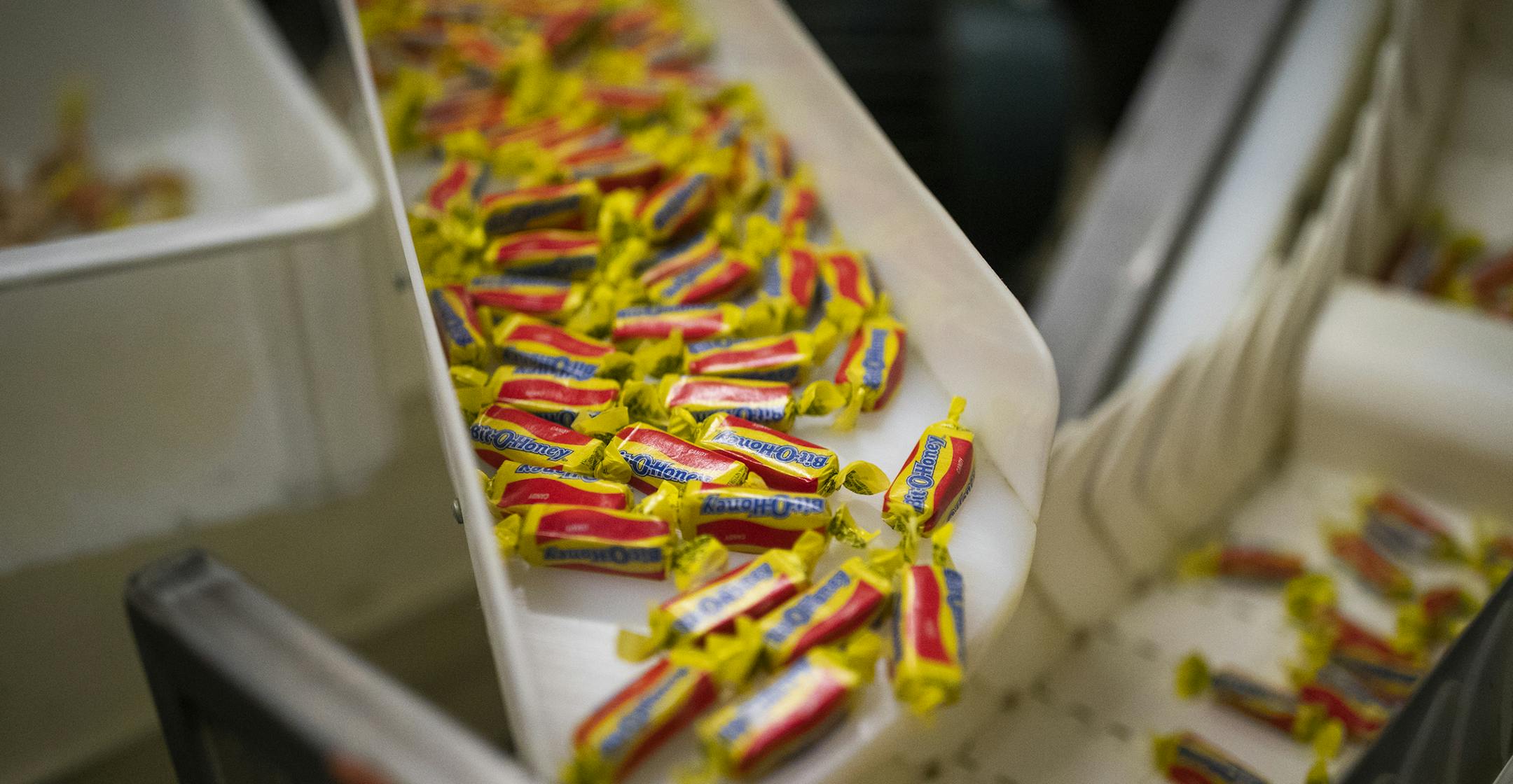 A Bit-O-Honey at Pearson's.] Jerry Holt &#x2022; Jerry.holt@startribune.com St. Paul-based Pearson's Candy Company CEO Joe Driscoll Monday Oct. 28, 2019. in St. Paul, MN. Jerry Holt