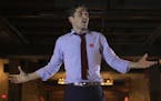 Jacob Frey addressed supporters from atop the bar at Jefe Urban Hacienda during his election night party. ] JEFF WHEELER &#xef; jeff.wheeler@startribu