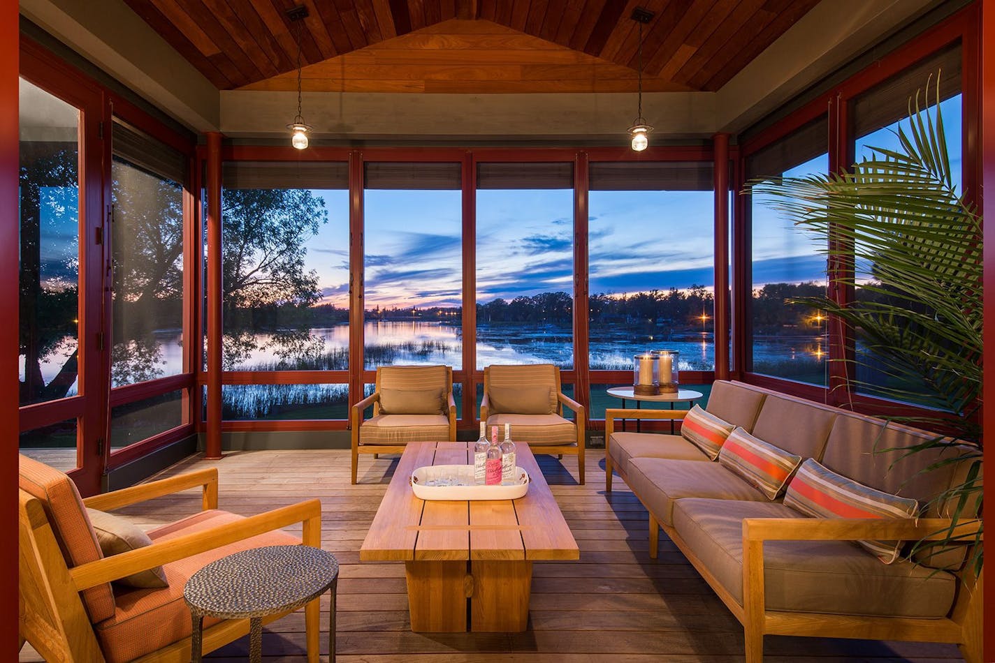 People are making the most of their homes by adding space both indoors and outdoors. This porch in northern Minnesota was designed by Rehkamp Larson Architects and Martha Dayton Design