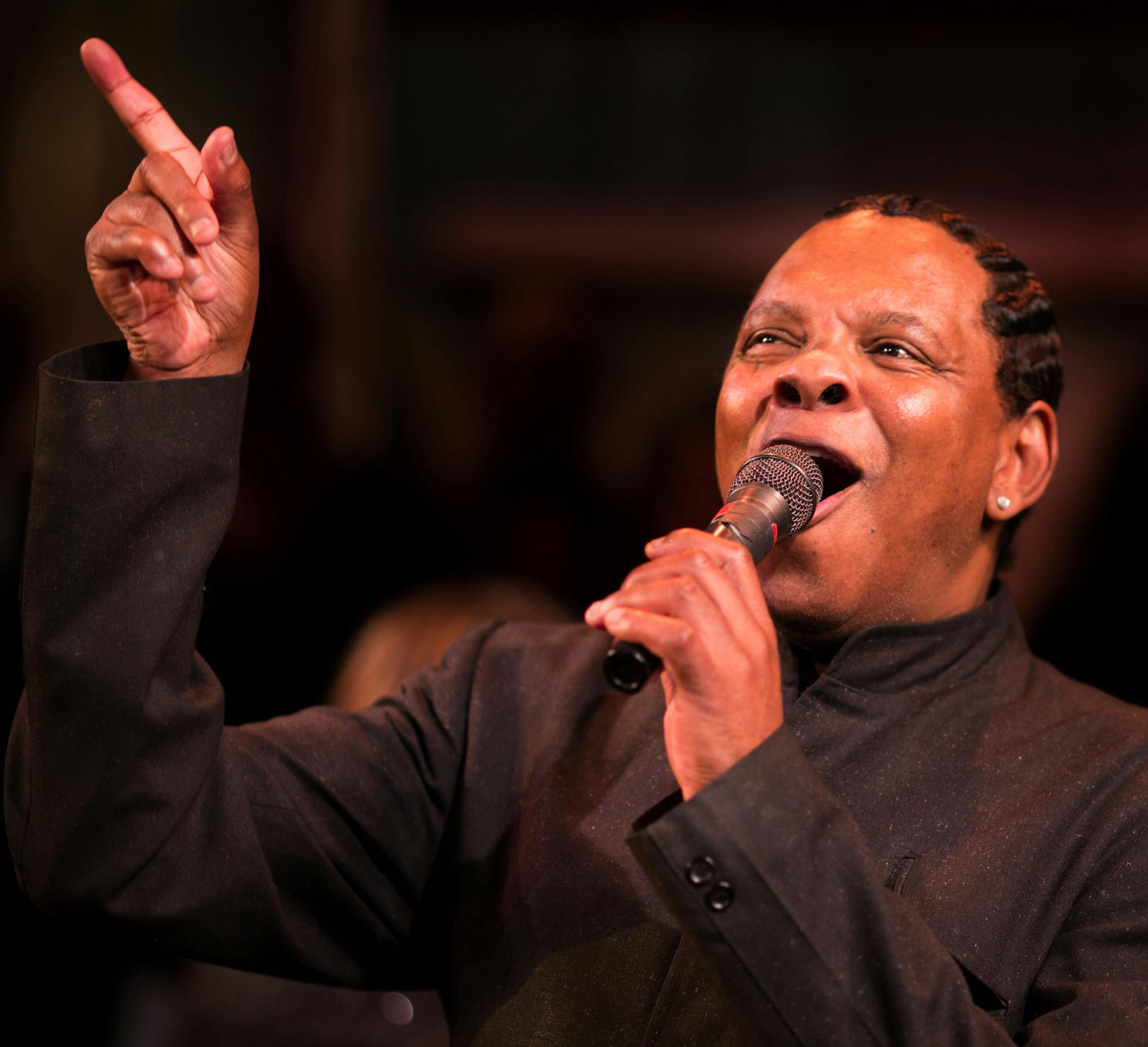 Photo by Allen Weeks Dennis Spears in the Penumbra's "Black Nativity: A Holiday Concert."