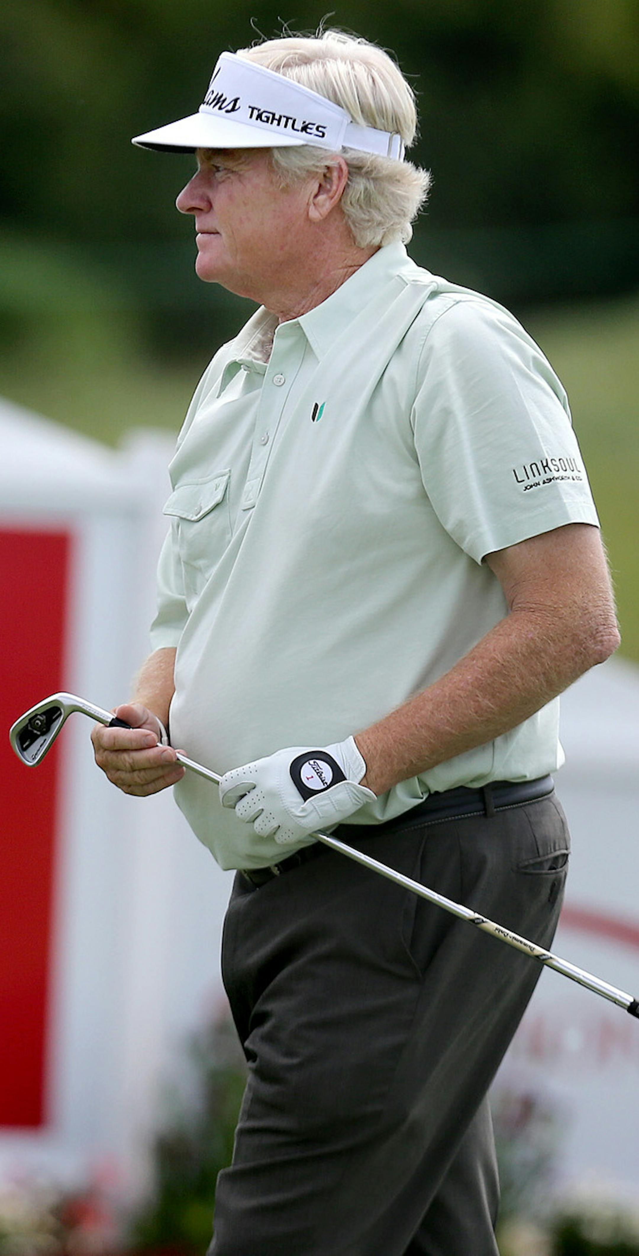 Golfer Mark Wiebe teed off at the 17th hole during the 3M Championship Pro-Am day, Thursday, August 1, 2013 in Blaine, MN.(ELIZABETH FLORES/STAR TRIBUNE) ELIZABETH FLORES &#x2022; eflores@startribune.com