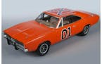 The Dukes' General Lee care sported a Confederate flag on its roof, as shown in this toy replica.