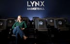 Lynx coach Cheryl Reeve posed for a picture in the Lynx film room.