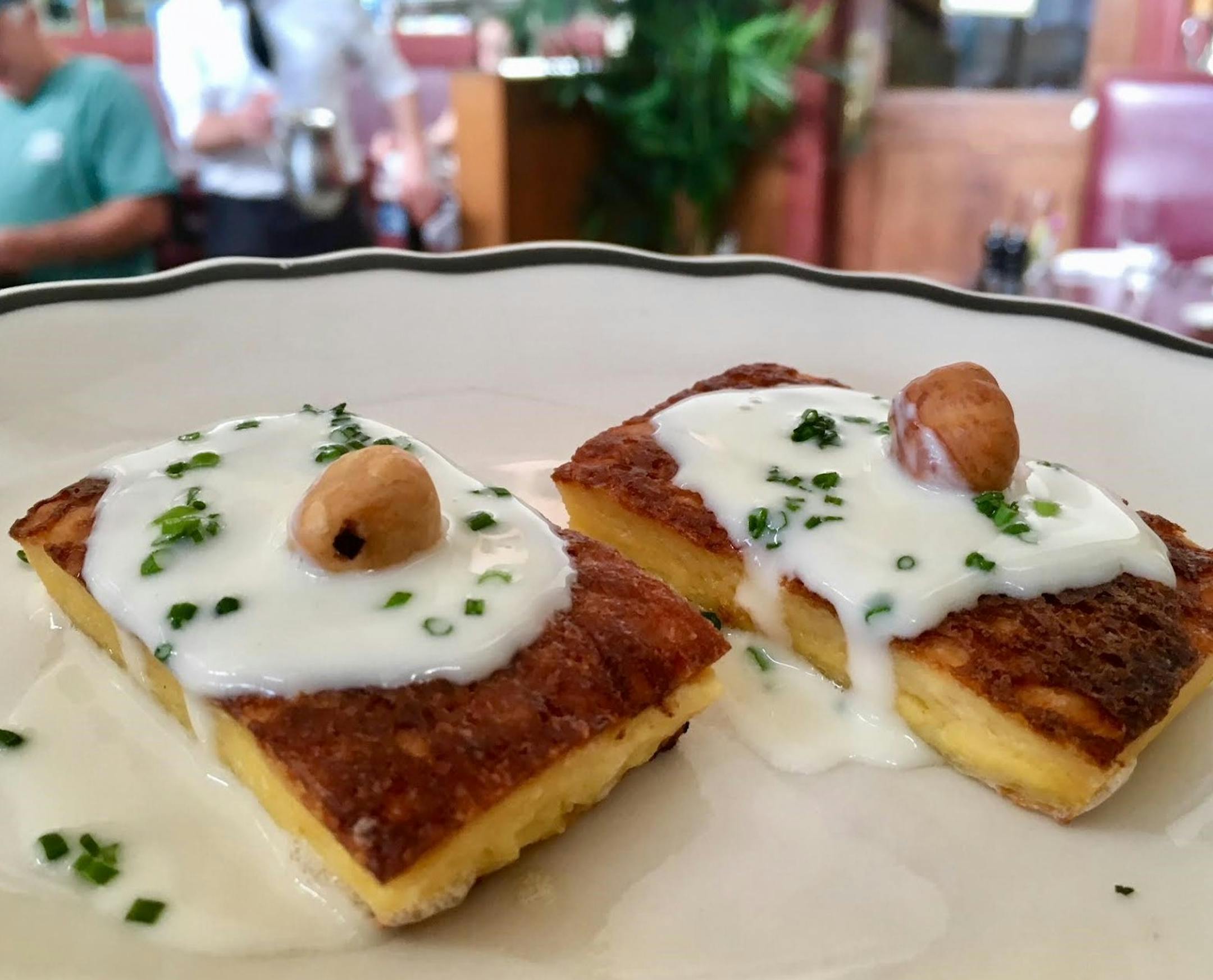 Sweet corn pain perdu at Meritage.