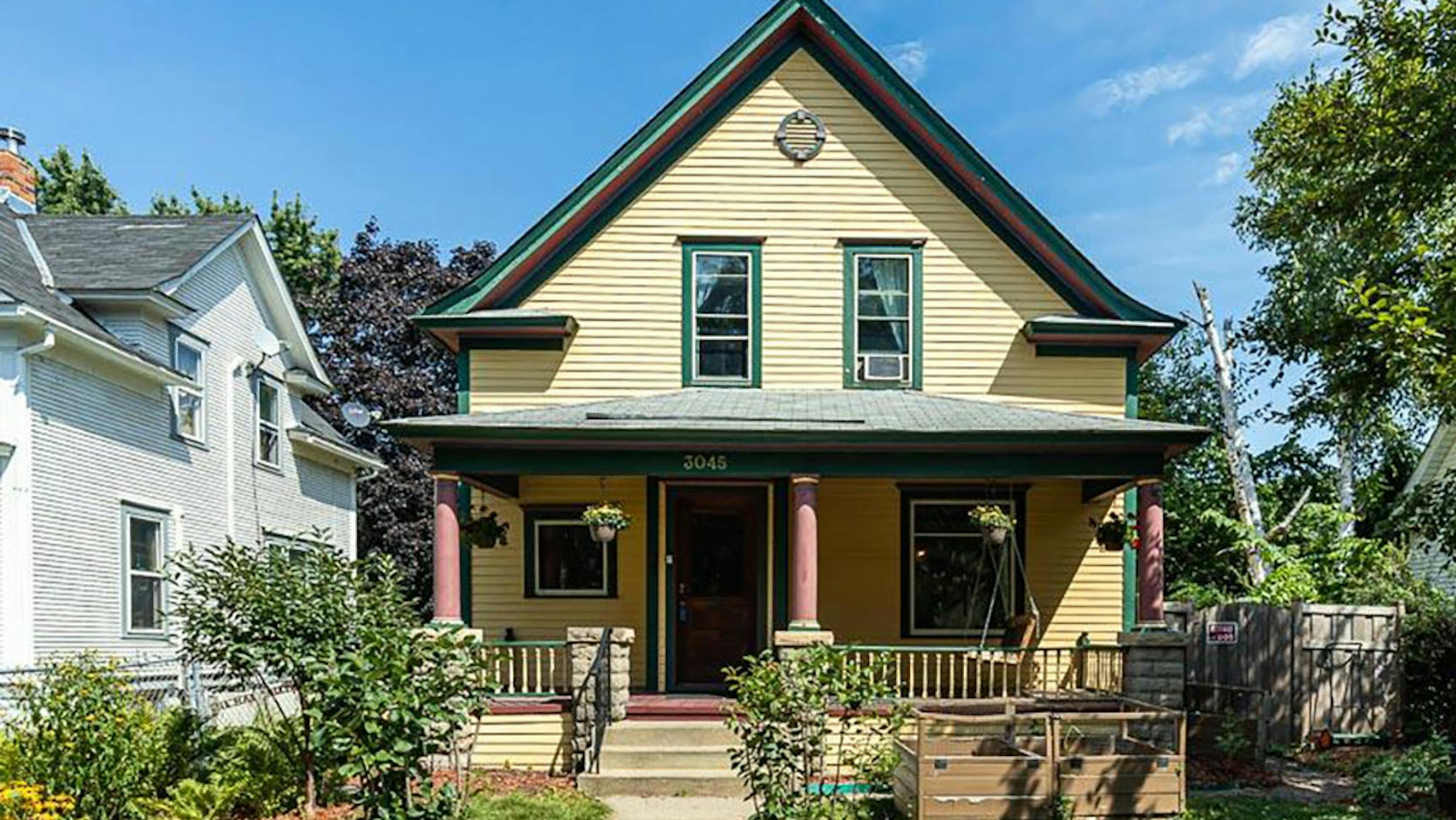 Minneapolis
Built in 1909, this four-bedroom, one-bath house located in the Powderhorn Park neighborhood has 1,991 square feet and features three bedrooms on one level, open stairway with spindles, formal dining room, walk-in pantry, hardwood floors, sunroom, proch and full basement. Listed by Steven Hong, Re/Max Results, 612-990-9009.
