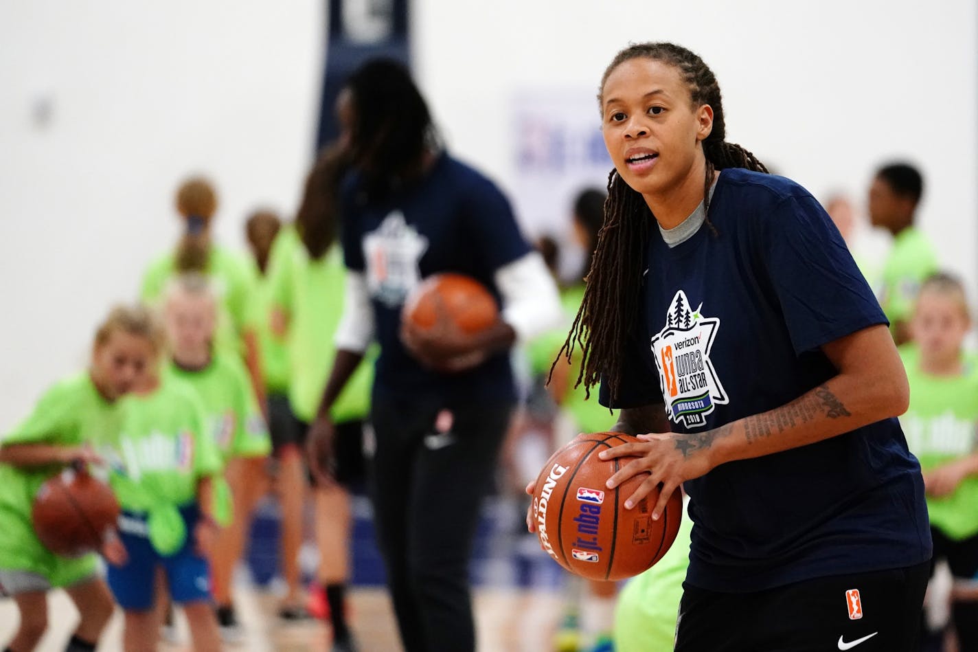 Lynx player rep and All-Star Seimone Augustus on improving WNBA salaries: "We need to address the wage gap in total revenue," she said. "And we will get there. But the ladies, they have to step up. They have to step up next year. They have to want to do this. We've talked about this before, and when it came down to it, people kind of backed down. We hear the same stuff. The league isn't ready for a strike or can't handle a strike. We might lose what we have. Hopefully, in a year, the ladies will