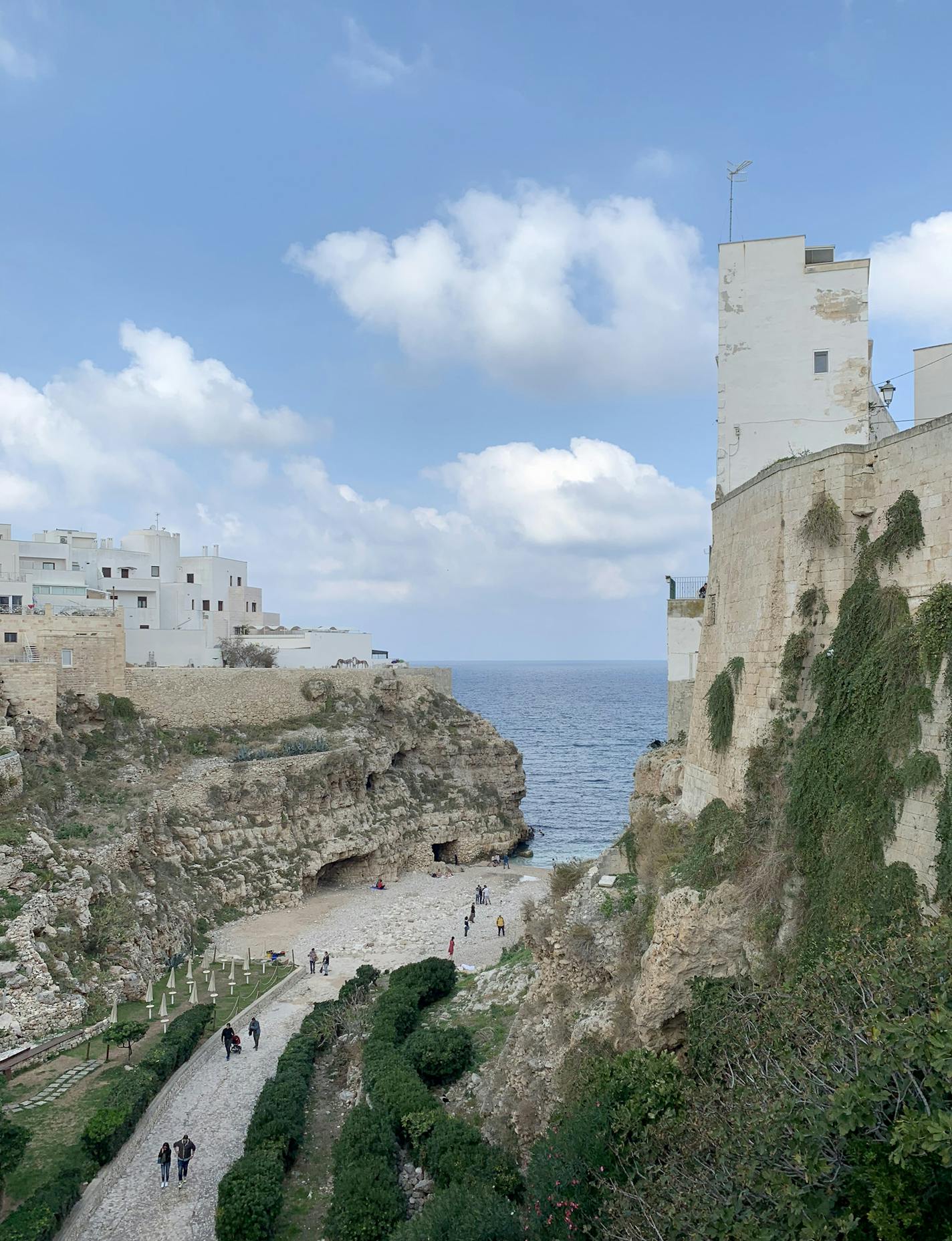 The seaside in the town of Monopoli, Puglia, Italy. By Raphael Kadushin