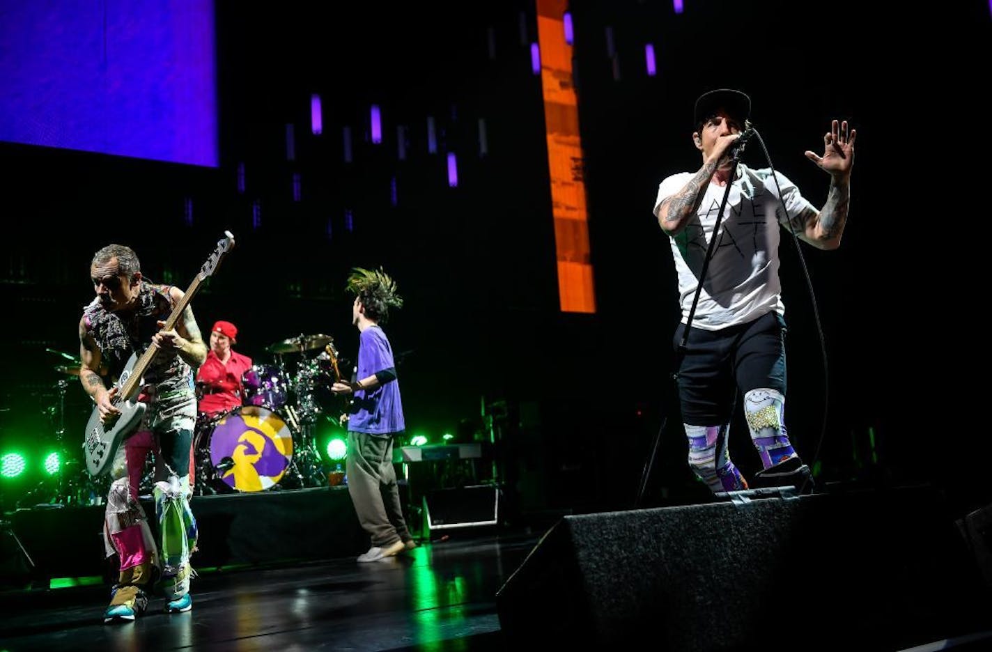 The Red Hot Chili Peppers performed Saturday night at Target Center.