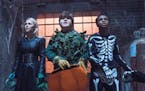 Madison Iseman, Jeremy Ray Taylor and Caleel Harris star in Columbia Pictures' GOOSEBUMPS 2: HAUNTED HALLOWEEN. ORG XMIT: Caleel Harris (Finalized);Je