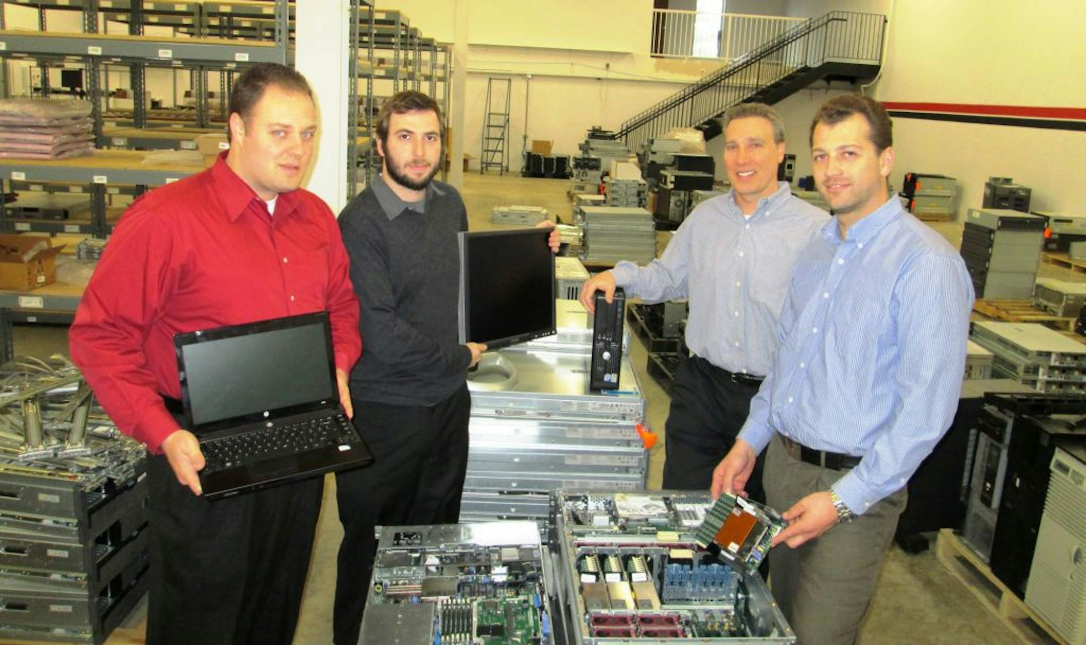 From Left to right: Mike Satter (Director of Operations), Mike Zabezhinsky (Co-Founder), Mike Meshbesher (Director of IT Hardware Sourcing), Alex Sumetsky (Co-Founder). Ocean Tech