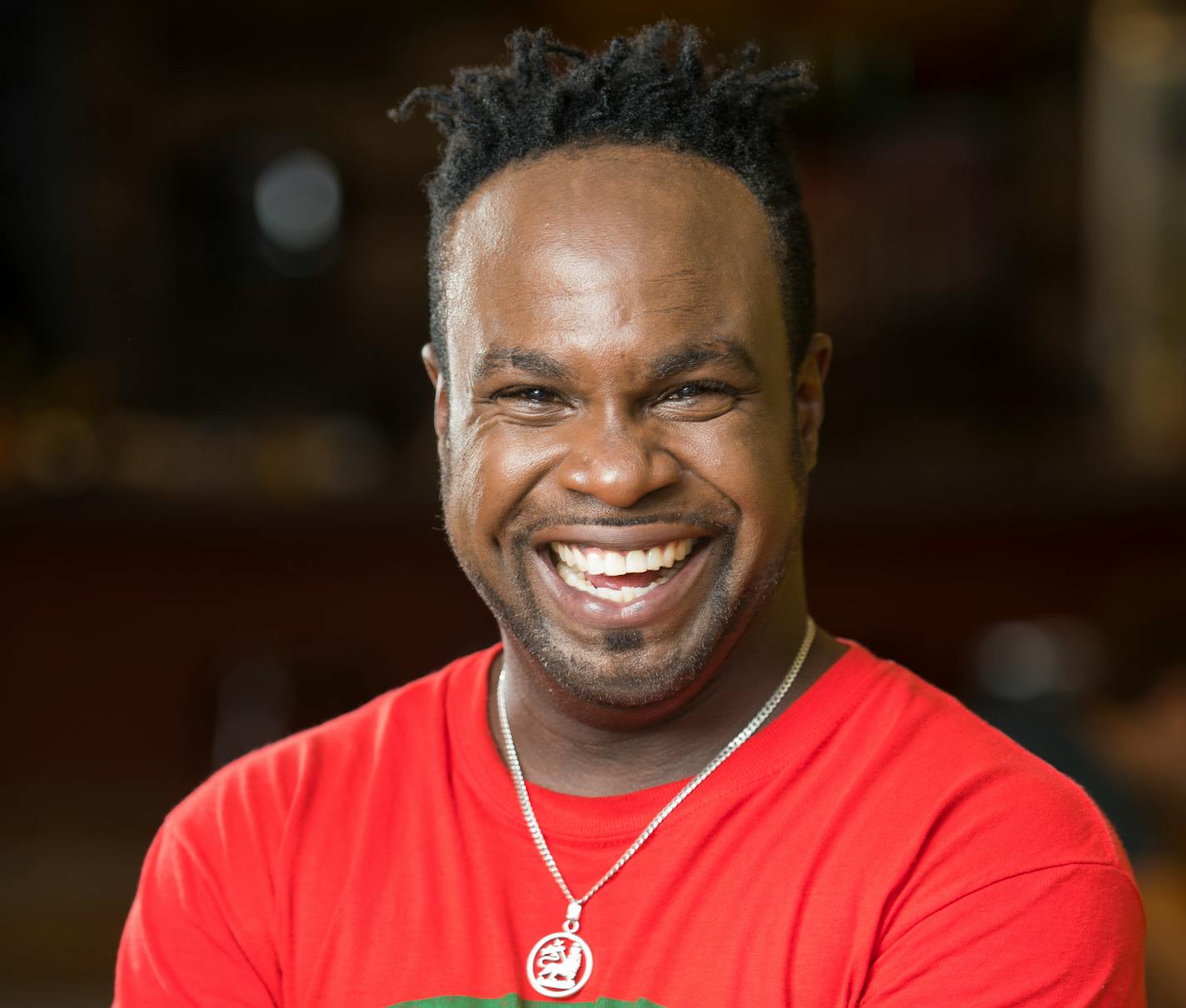 Tomme Beevas, co-owner of Pimento Jamaican Kitchen at 2524 Nicollet Ave, stood for a portrait at his restaurant. ] Isaac Hale • isaac.hale@startribune.com This year's Taste Fifty focuses on Nicollet Avenue, also know as "Eat Street" in Minneapolis.