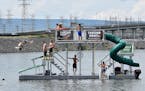 The gorilla jump is the highest jump, a 12-foot platform from which you can launch yourself into the water.