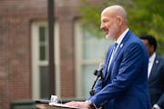 St. Paul Public Schools Superintendent Joe Gothard spoke at a news conference announcing the launch of the new East African Elementary Magnet School o