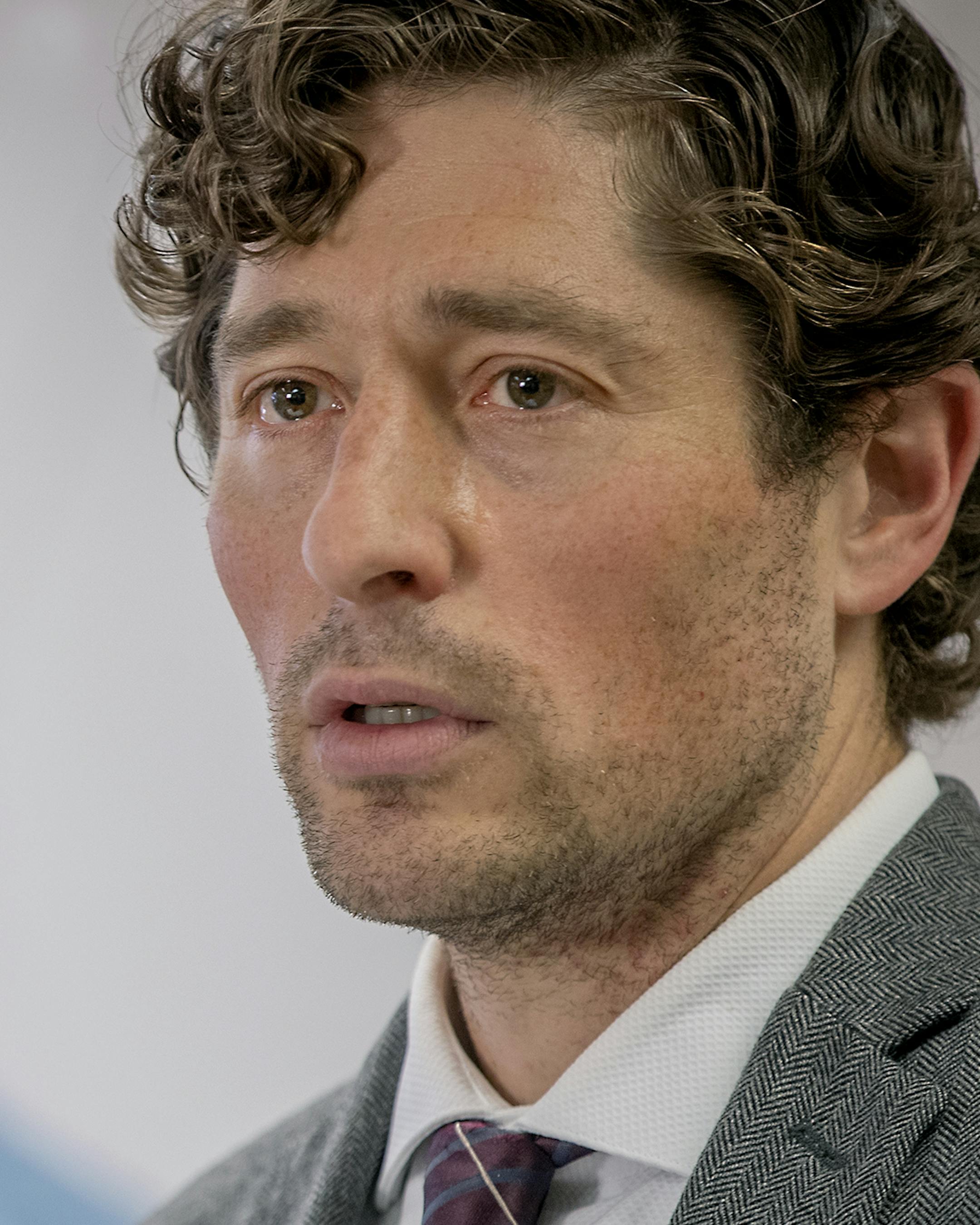 Minneapolis Mayor Jacob Frey speaks during a news conference Thursday, May 28, 2020 in Minneapolis, Minn. Violent protests over the death of a black man in police custody rocked a Minneapolis neighborhood for a second straight night as angry crowds looted stores, set fires and left a path of damage that stretched for miles. The mayor asked the governor to activate the National Guard. (Elizabeth Flores/Star Tribune via AP)