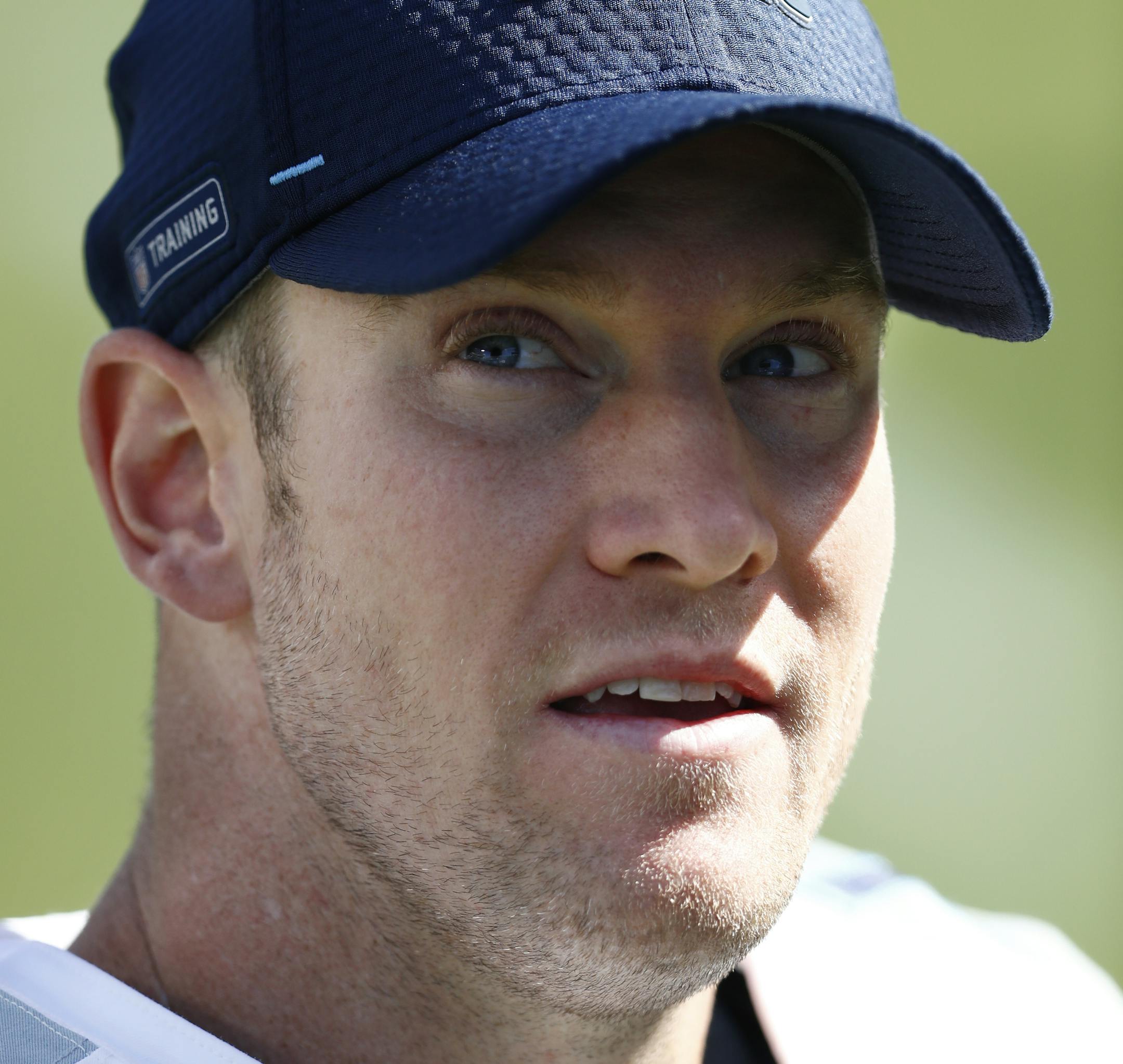 Tennessee Titans quarterback Ryan Tannehill leaves the field after an NFL football game against the Jacksonville Jaguars Sunday, Sept. 20, 2020, in Nashville, Tenn. (AP Photo/Wade Payne)