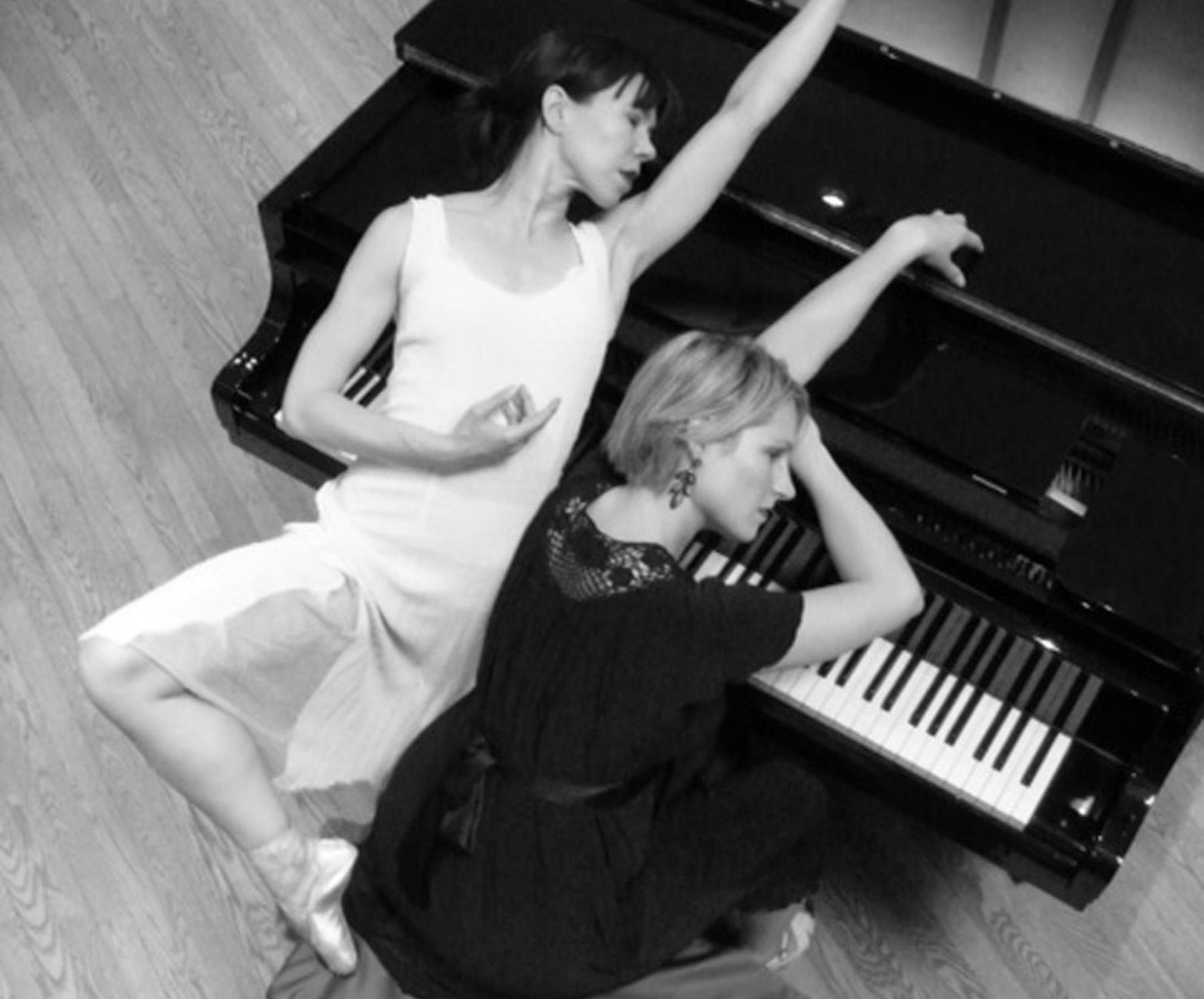 Dancer and choreographer Penelope Freeh, left, and composer Jocelyn Hagen collaborated on several pieces, including "Slippery Fish," a combined effort that proved to be inspired.