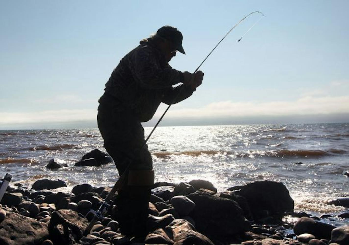 Trout fishing.