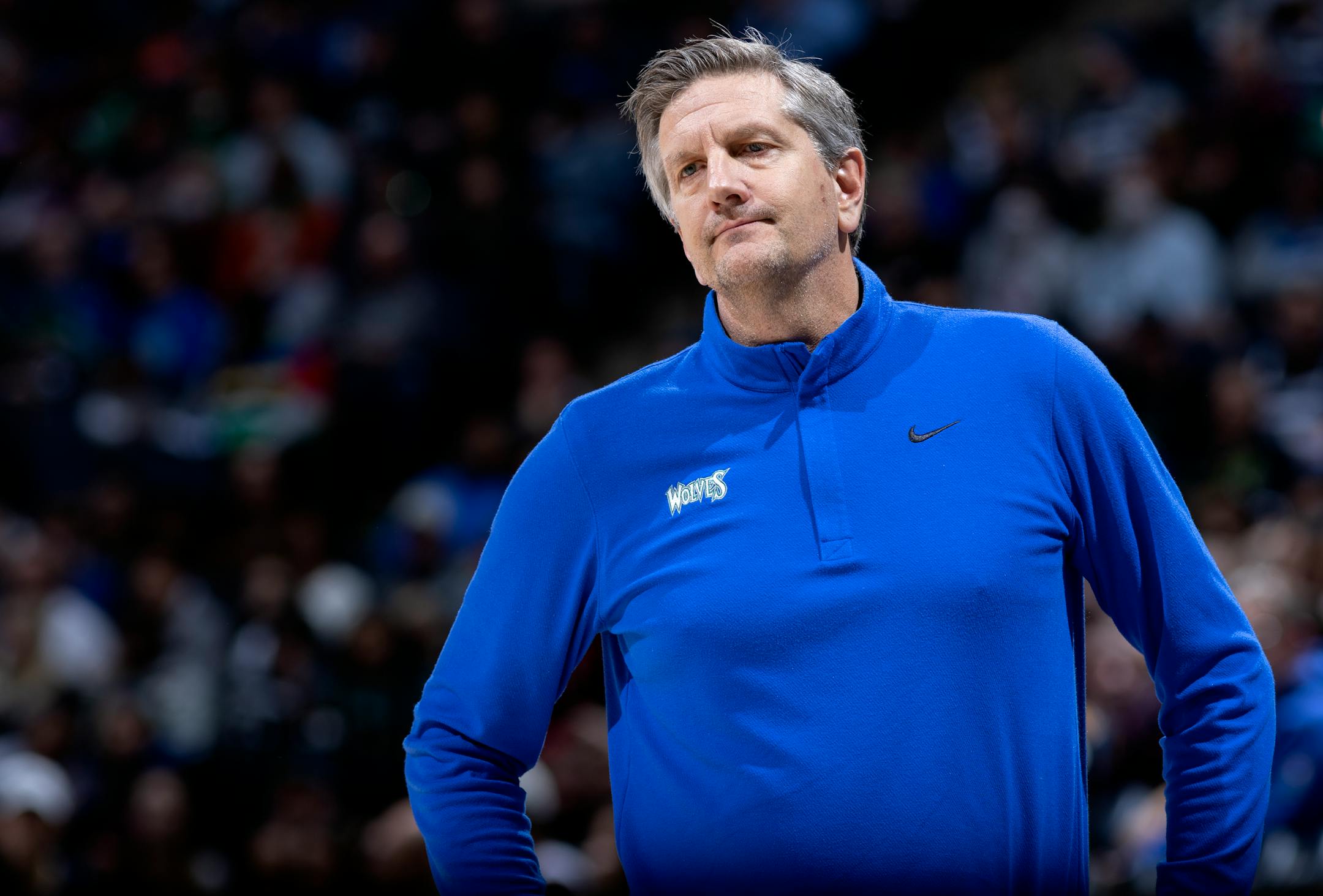 Minnesota Timberwolves head coach Chris Finch in the third quarter.