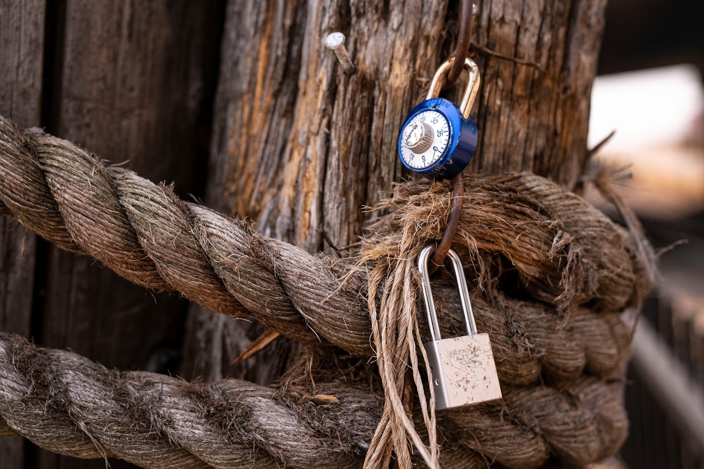 Most of the love locks on the Duluth Lakewalk were removed during the construction of the new lakewalk leaving only a handful tucked away in a corner off the boardwalk. ]