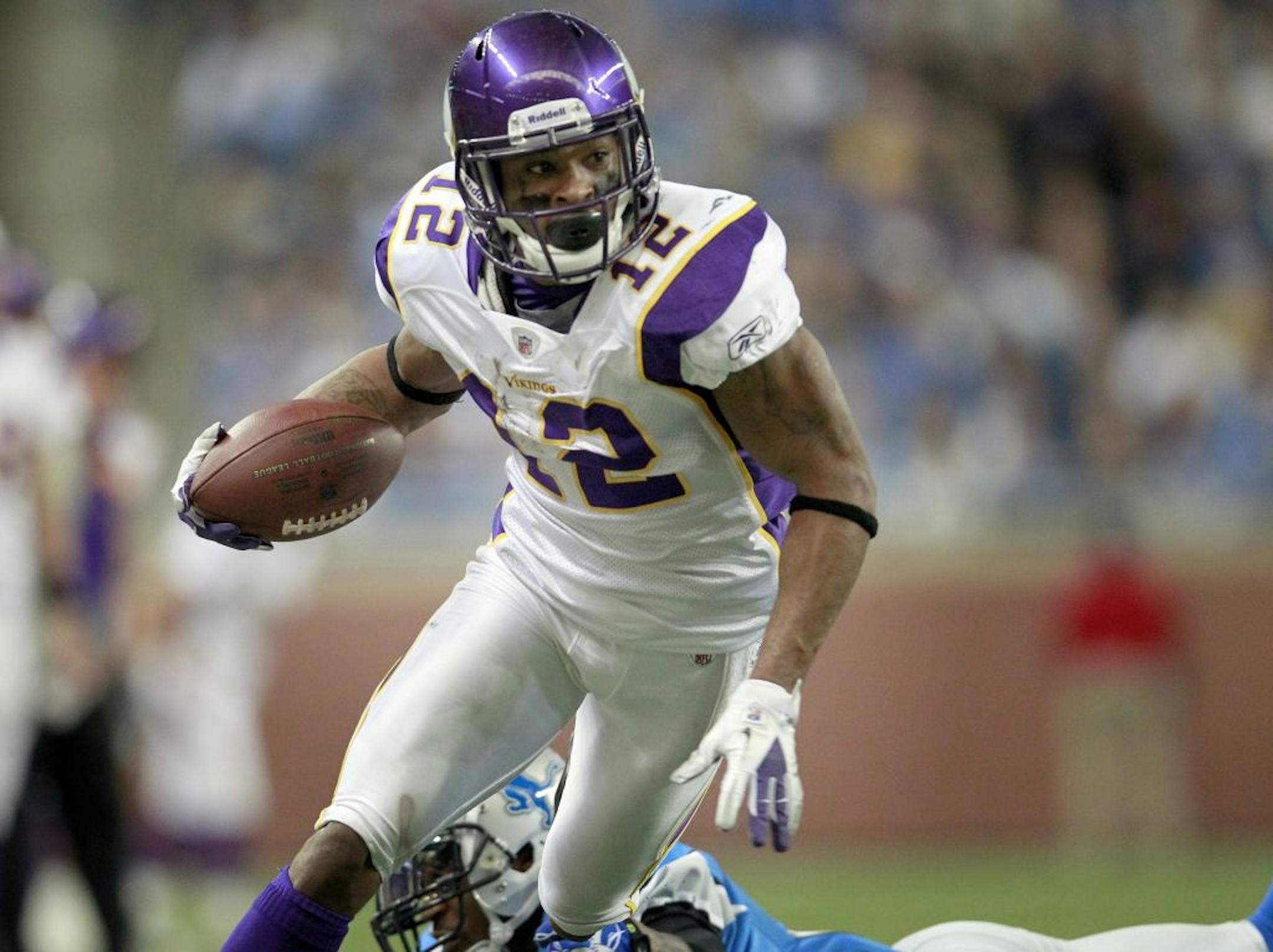 Minnesota Vikings receiver Percy Harvin (12).