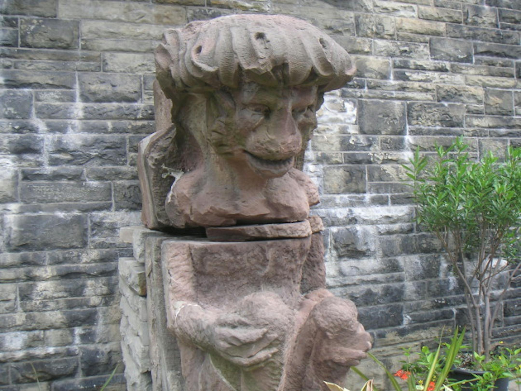 A garden guard at Casa Loma