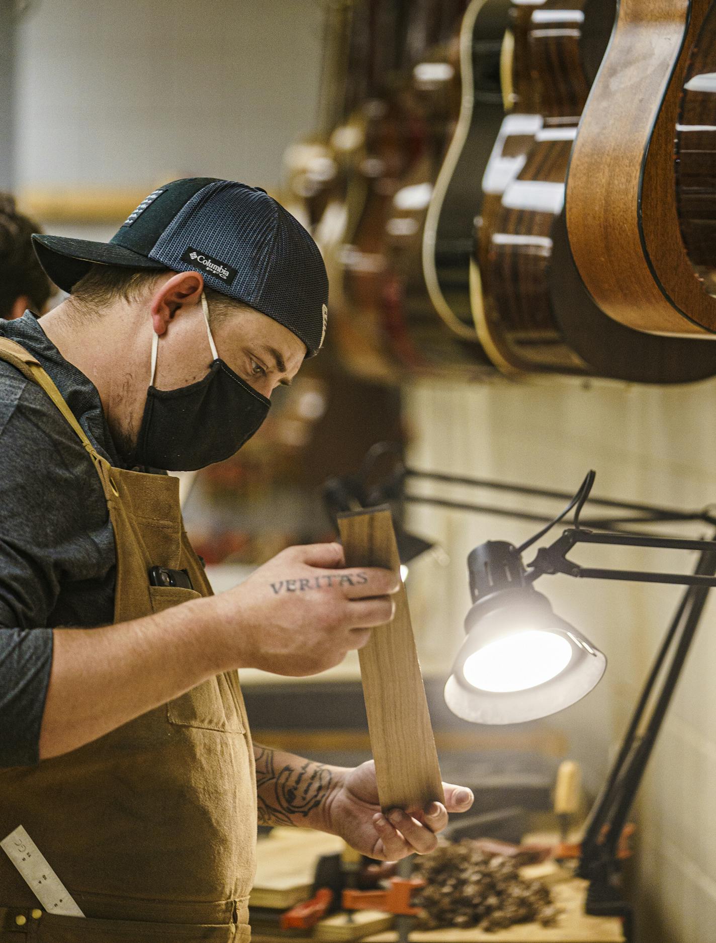 Glenn Coats builds a fretboard in a guitar program.] We visit the musical instrument repair program at Minnesota State College Southeast in Red Wing, where students learn to......repair musical instruments. RICHARD TSONG-TAATARII ¥ richard.tsong-taatarii@startribune.com