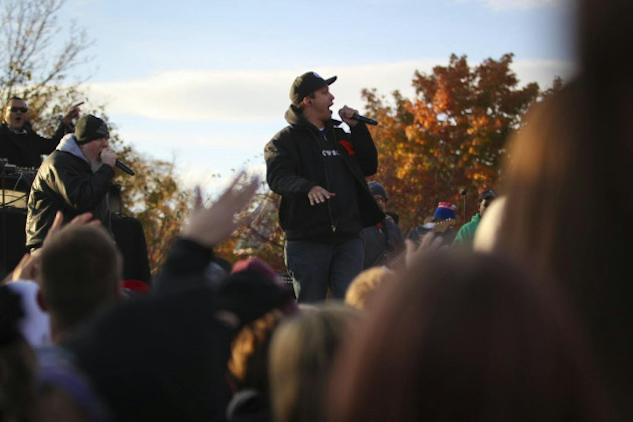 Brother Ali and Slug performed together last weekend at the Twin Cities Day of Dignity concert. / Renee Jones Schneider, Star Tribune
