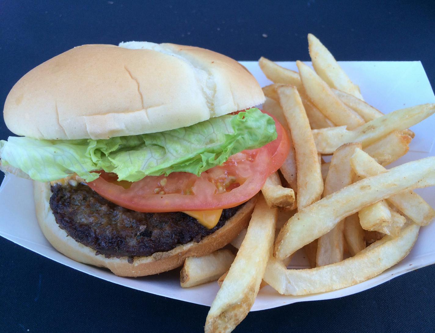 Burger at CHS Stadium, new home of the Saints. Credit: Rick Nelson, Star Tribune