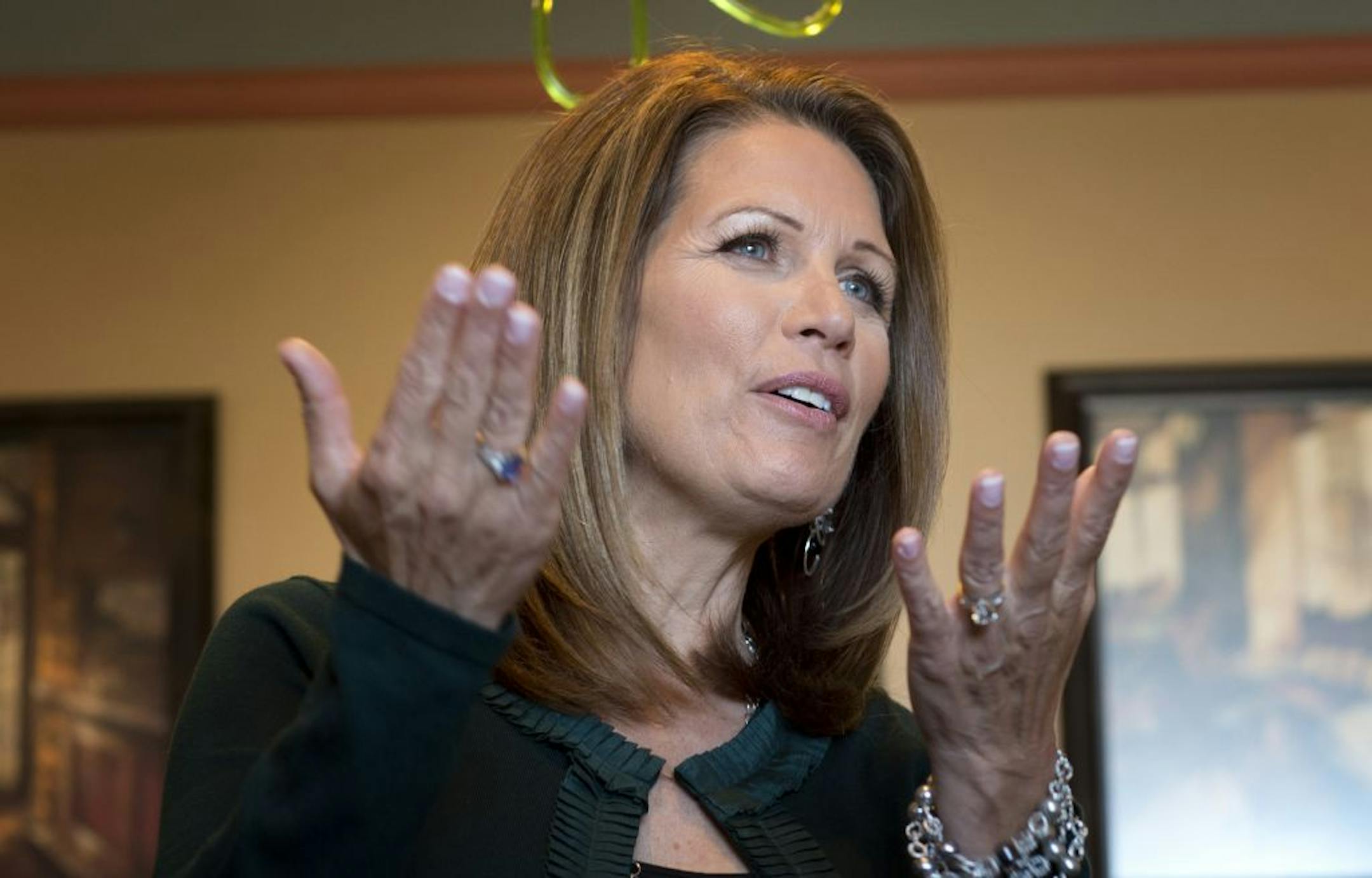 Michele Bachmann visited with sixth district constituents in Keys Cafe & Bakery in Forest Lake, Thursday, September 27, 2012