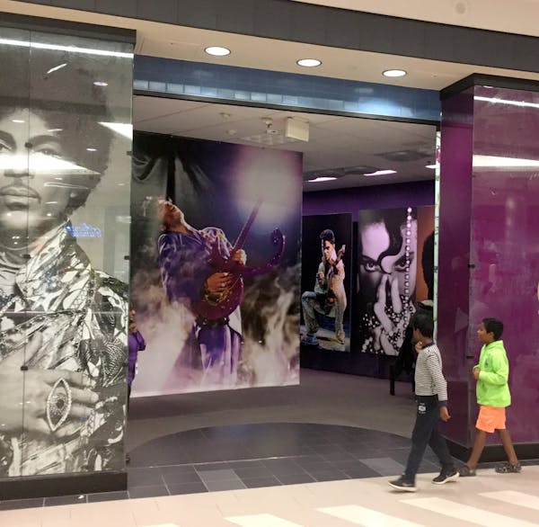 A view of the new Prince-themed exhibit at Mall of America.