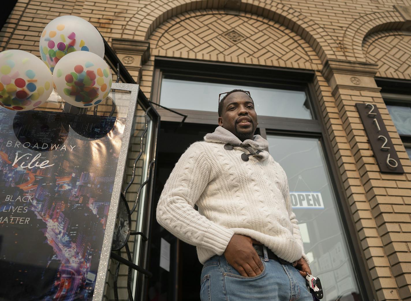 Dwayne Nabors just opened Broadway Vibe at 2126 W. Broadway. He signed his lease in July, after the riots, and invested $50,000 of his savings to get the store open.