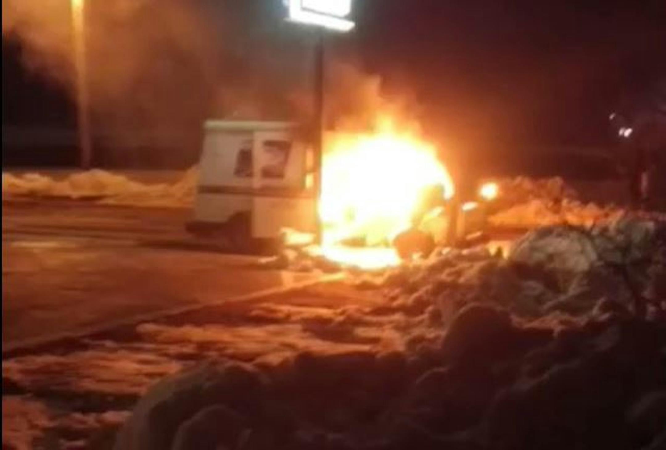 A video of the fire was recorded by Baxter resident Michelle Price and then posted on YouTube.