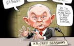 Sack cartoon: Jeff Sessions and forgetfulness