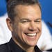 FILE - In this Sept. 11, 2015 file photo, actor Matt Damon laughs during a press conference promoting the film "The Martian" during the 2015 Toronto I