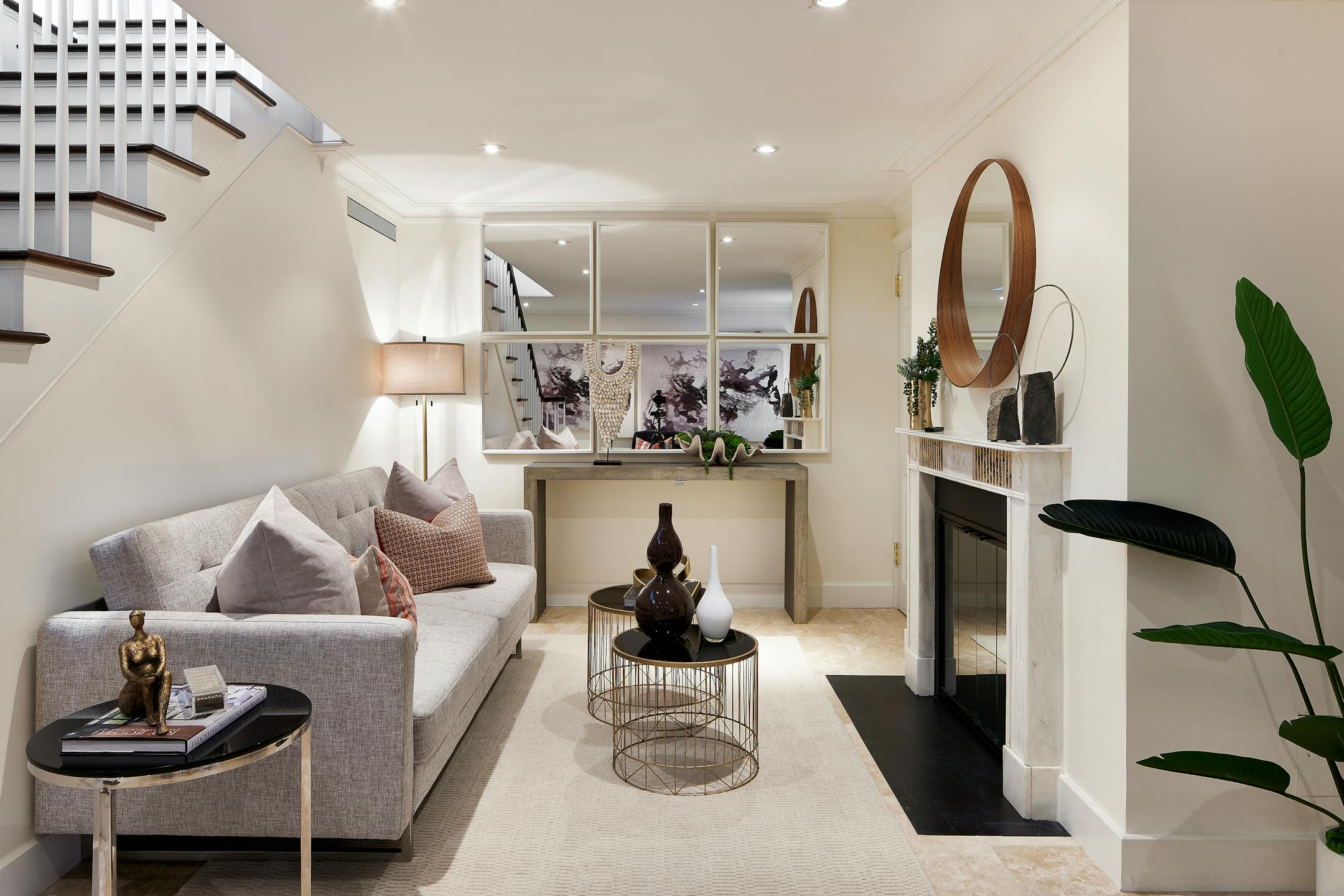A lower level is made brighter through a creative placement of multiple mirrors. (Handout/TNS)