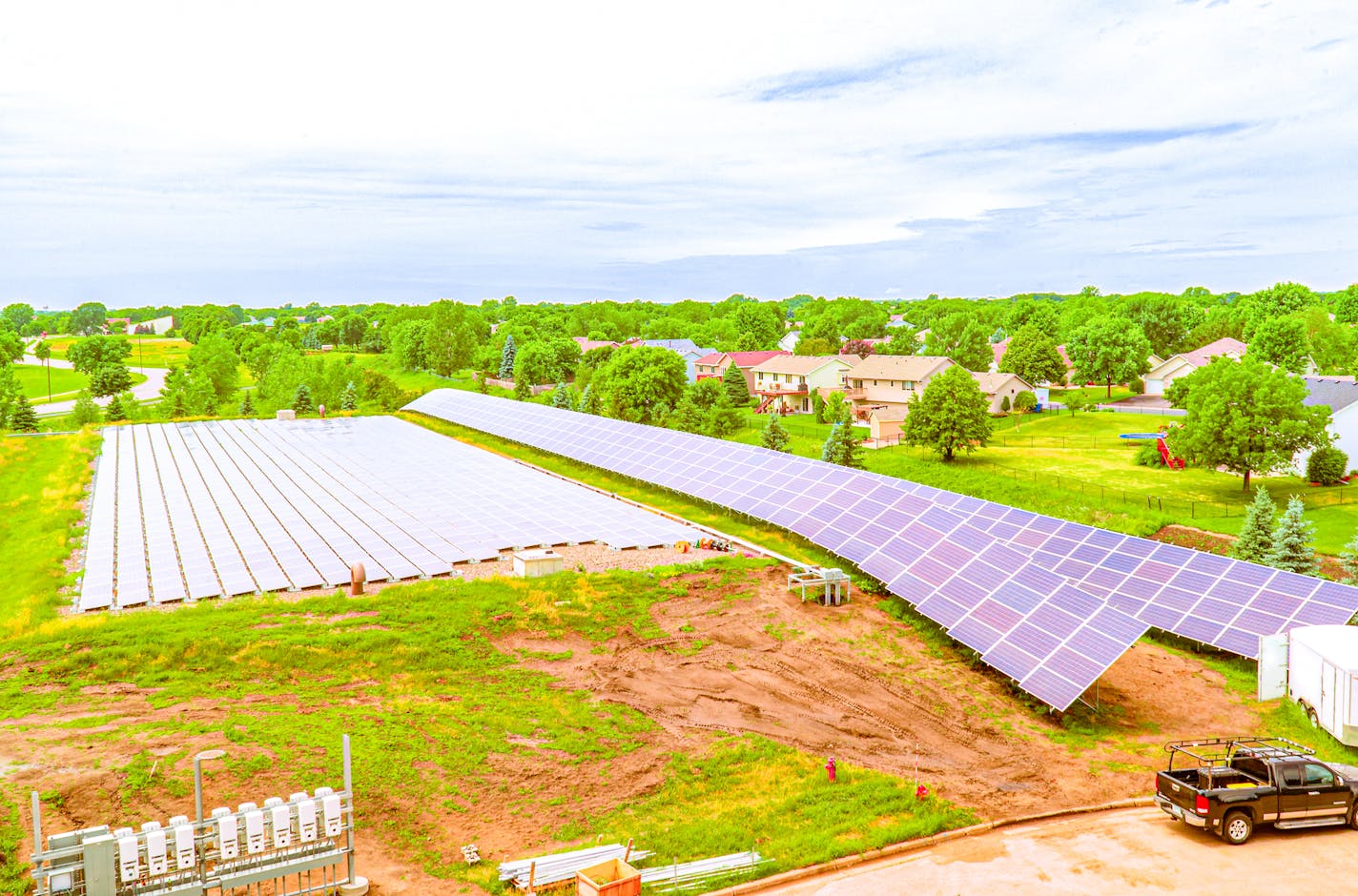 solar array in Brooklyn Park